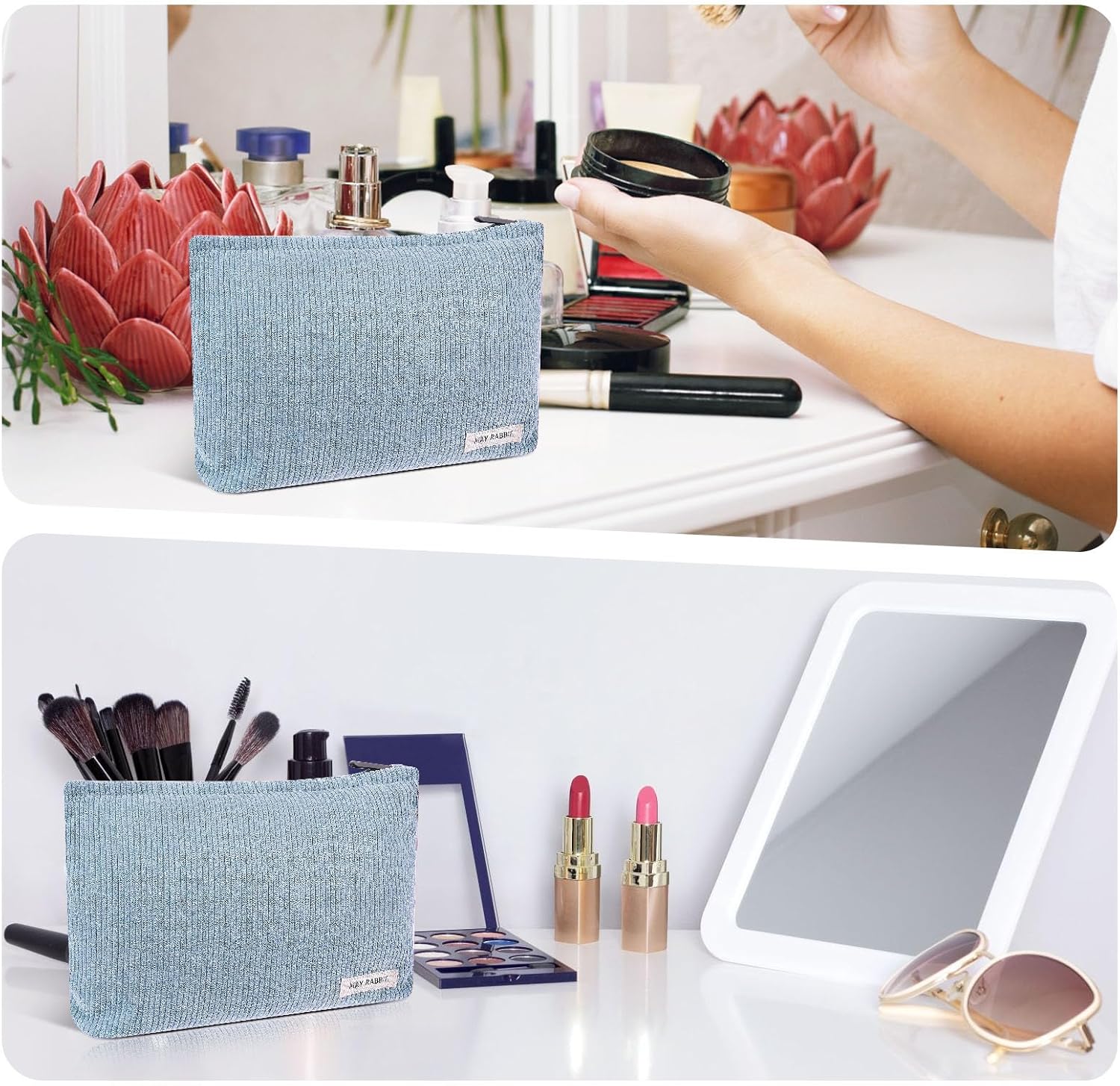 Thinp Bolsas de cosméticos, Azul, Bolsas de cosméticos