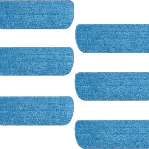 Almohadillas de microfibra compatibles con Swiffer PowerMop, repuestos de almohadillas planas lavables para mopa (azul) para limpieza en húmedo y Almohadillas de microfibra compatibles con Swiffer PowerMop, repuestos de almohadillas planas lavables para mopa (azul) para limpieza en húmedo y