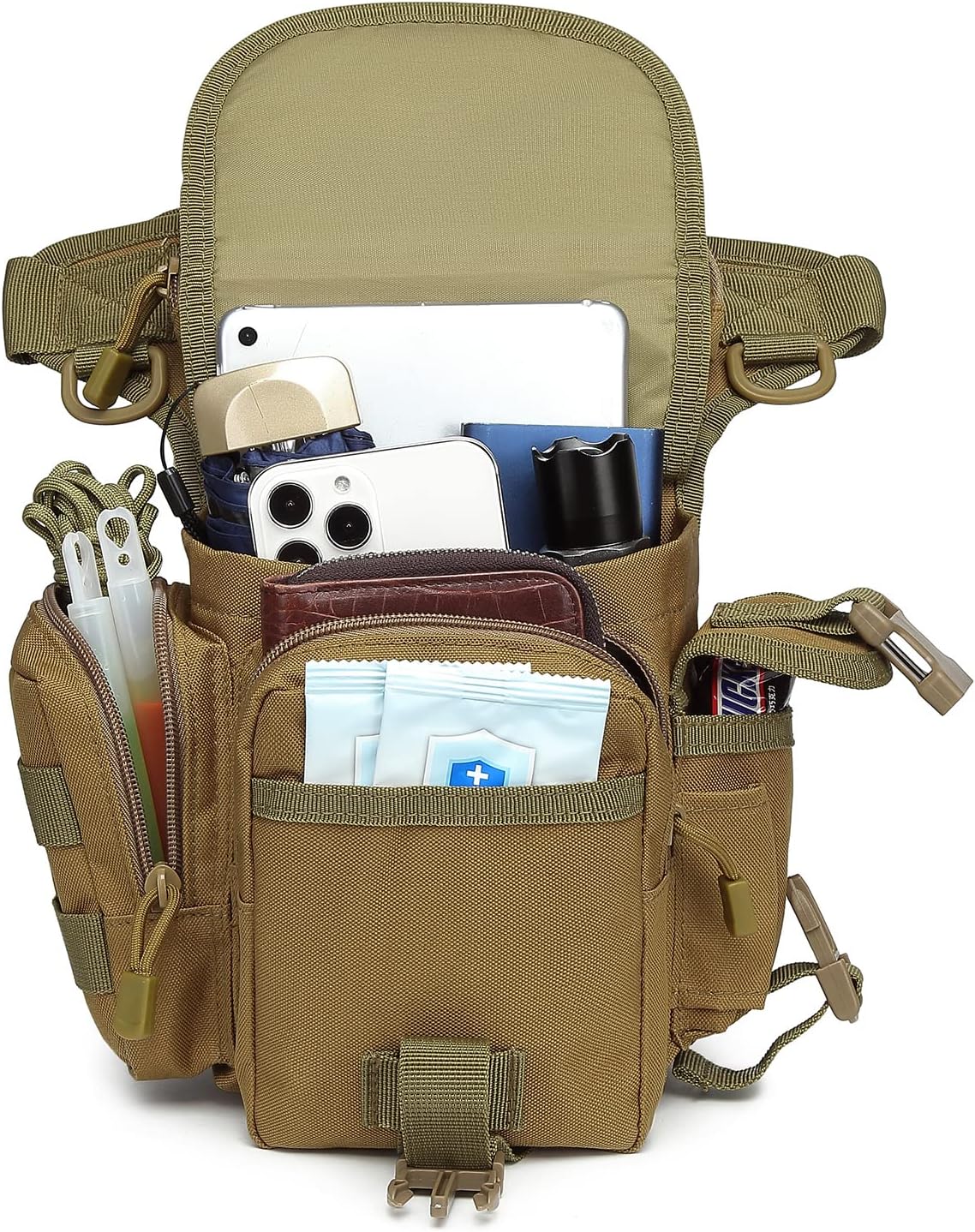 ATBP Bolsa táctica de pierna caída bolsa bolsa muslo paquete militar cintura bolsa paquete para motocicleta carreras bicicleta ciclismo senderismo