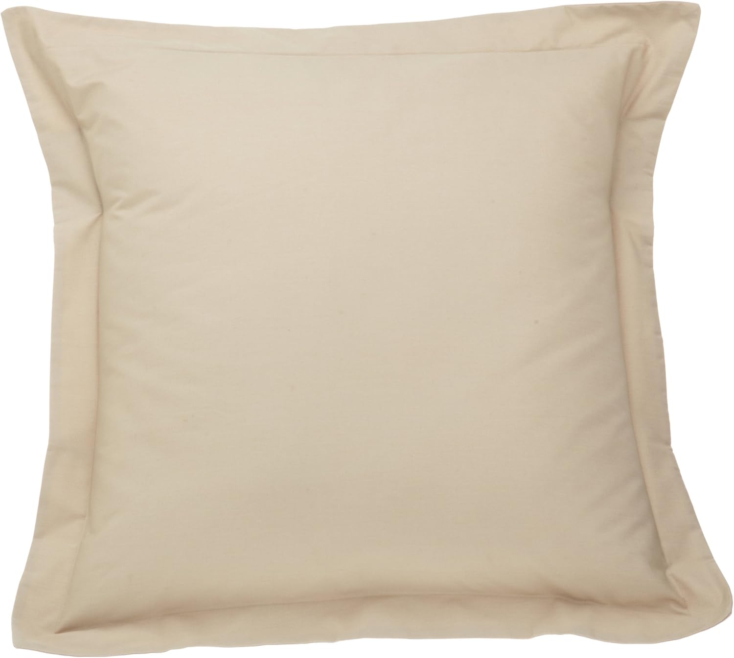 FRESH IDEAS Funda de almohada a medida de popelín, Euro, 26 x 26 pulgadas, moca