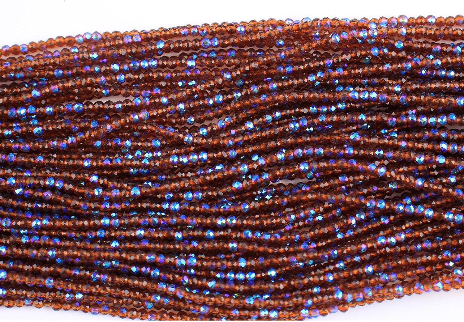 1200 cuentas de cristal de 0.118 pulgadas para hacer pulseras, 48 cuentas espaciadoras sueltas con corte de diamante facetado para hacer joyas,