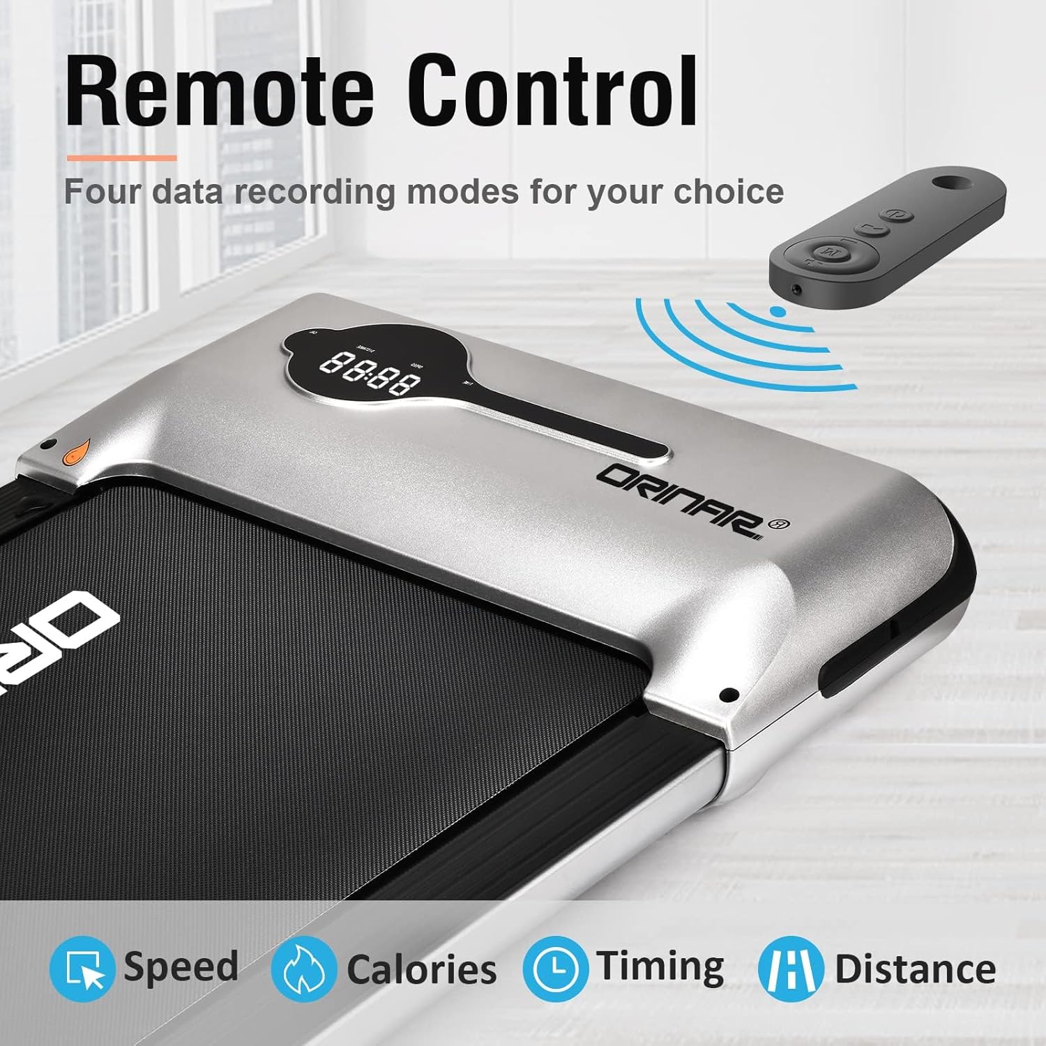 Caminadora para debajo del escritorio, almohadilla para caminar con control remoto, 2.5 HP portátil para caminar y trotar para oficina en casa,