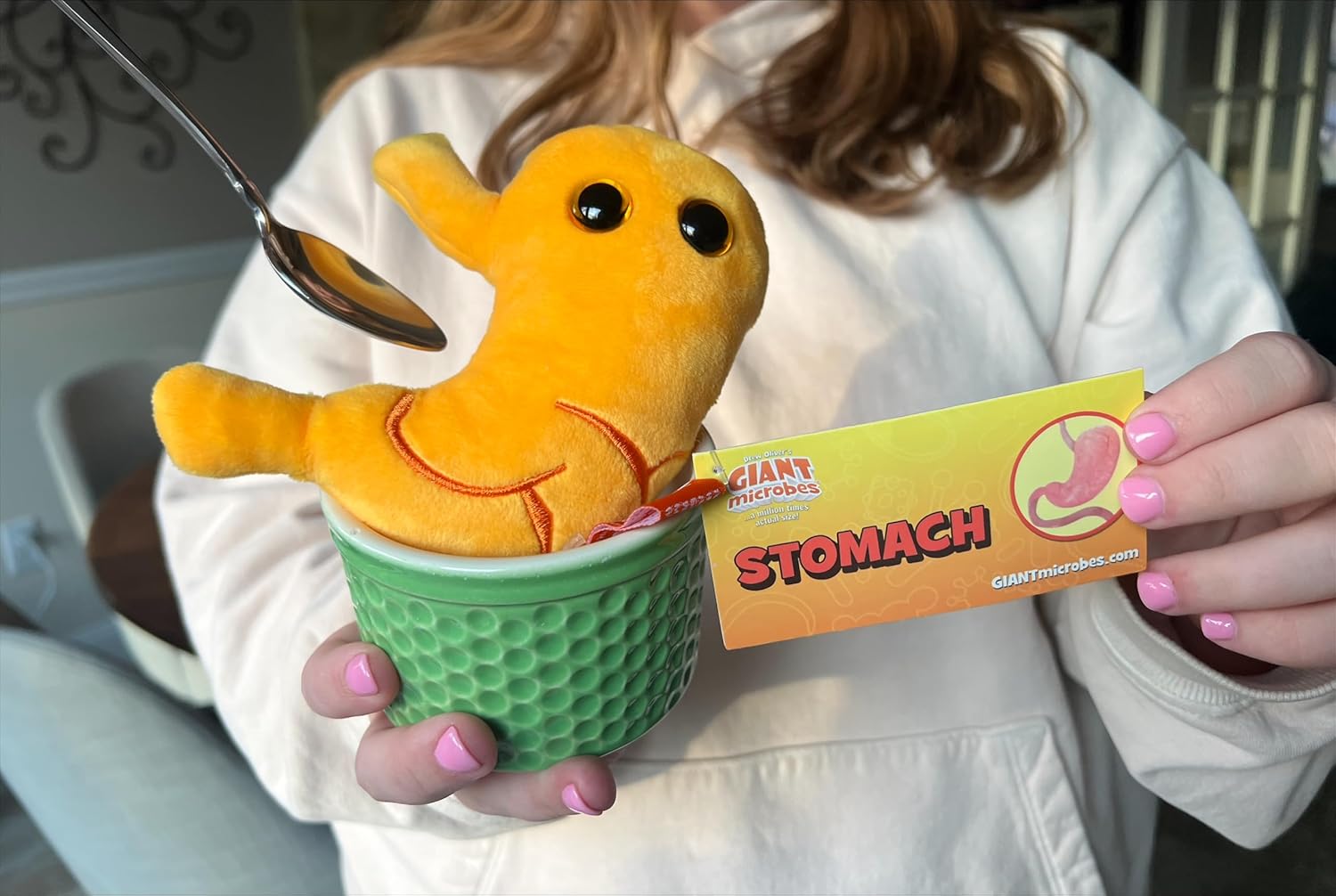 GIANTmicrobes – Peluche estomacal  Juguete anatómico de órgano, regalo de recuperación de cirugía bariátrica, regalos de bypass gástrico, manga