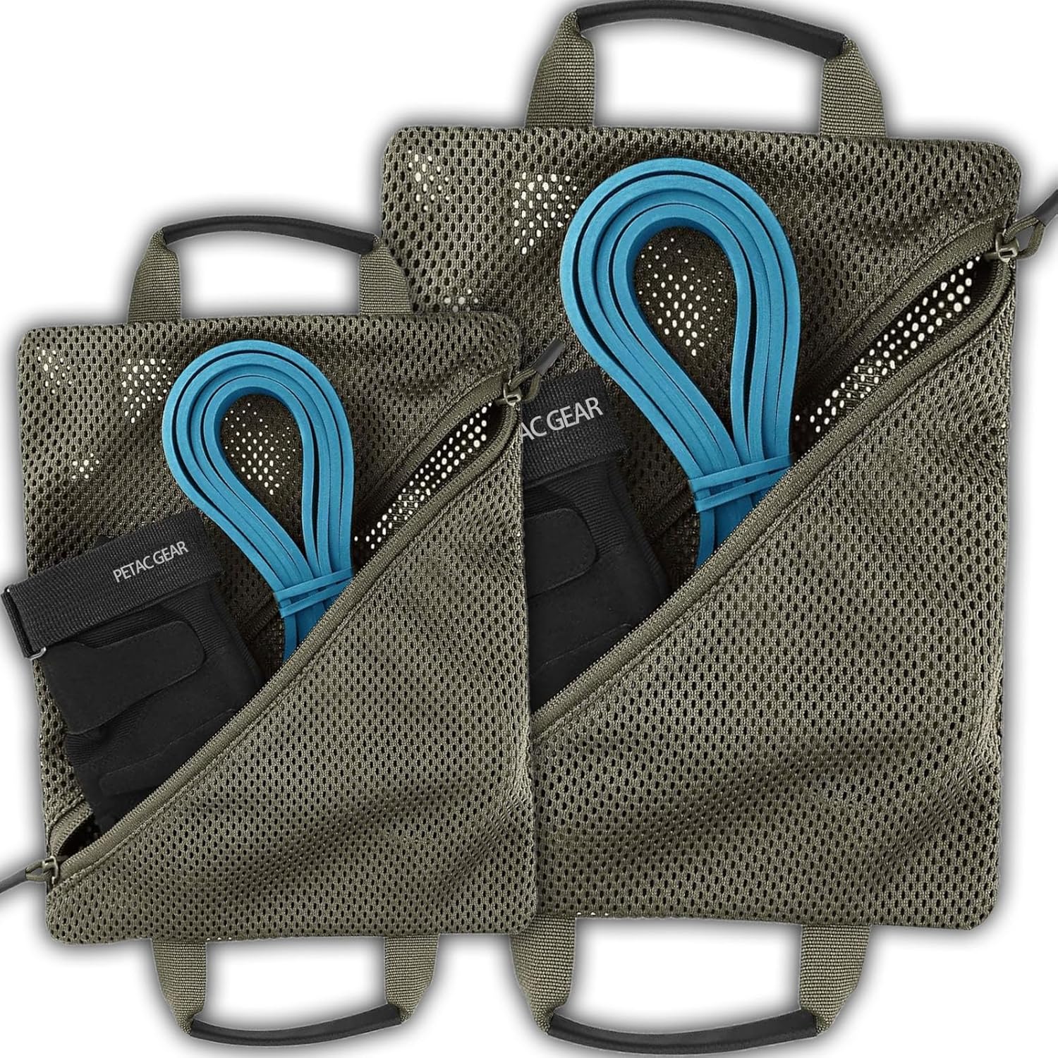 PETAC GEAR Conjunto de bolsa de malla de almacenamiento táctico,Insertar bolsillos modulares de administración de utilidad,Organizador de viaje EDC