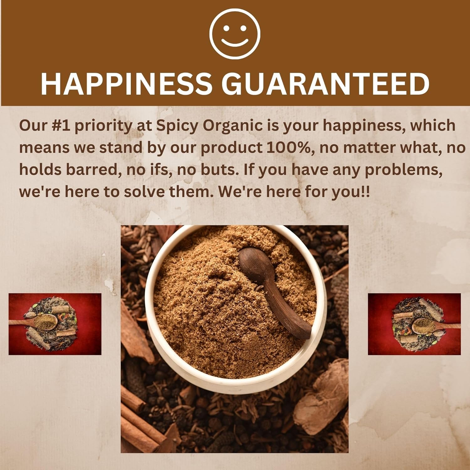 SPICY ORGANIC Garam Masala – Mezcla tradicional de especias indias para curry, condimento de pollo, adobos, arroz, sopas, guisos, tofu y paneer,