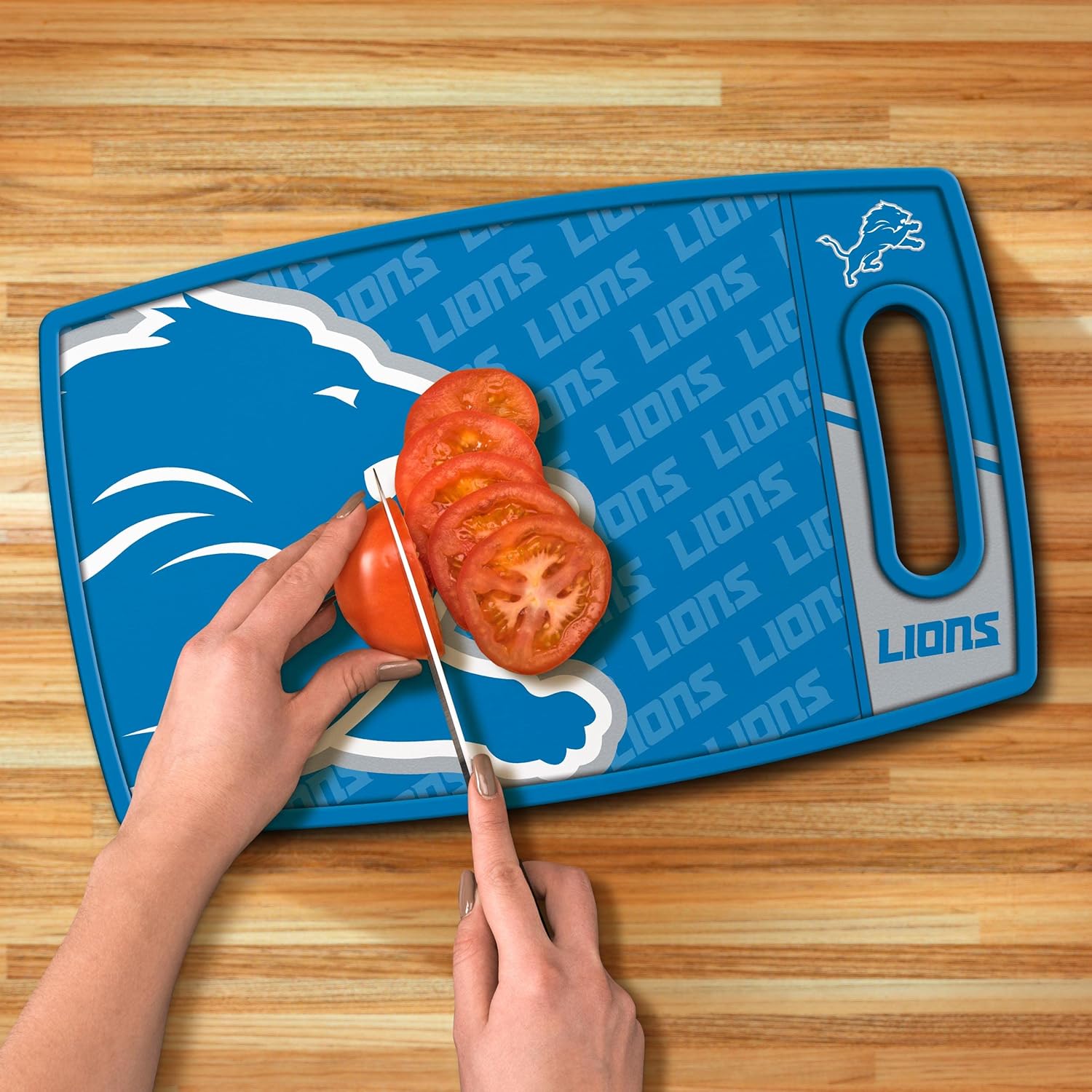 YouTheFan NFL Detroit Lions Logo Series Tabla de cortar