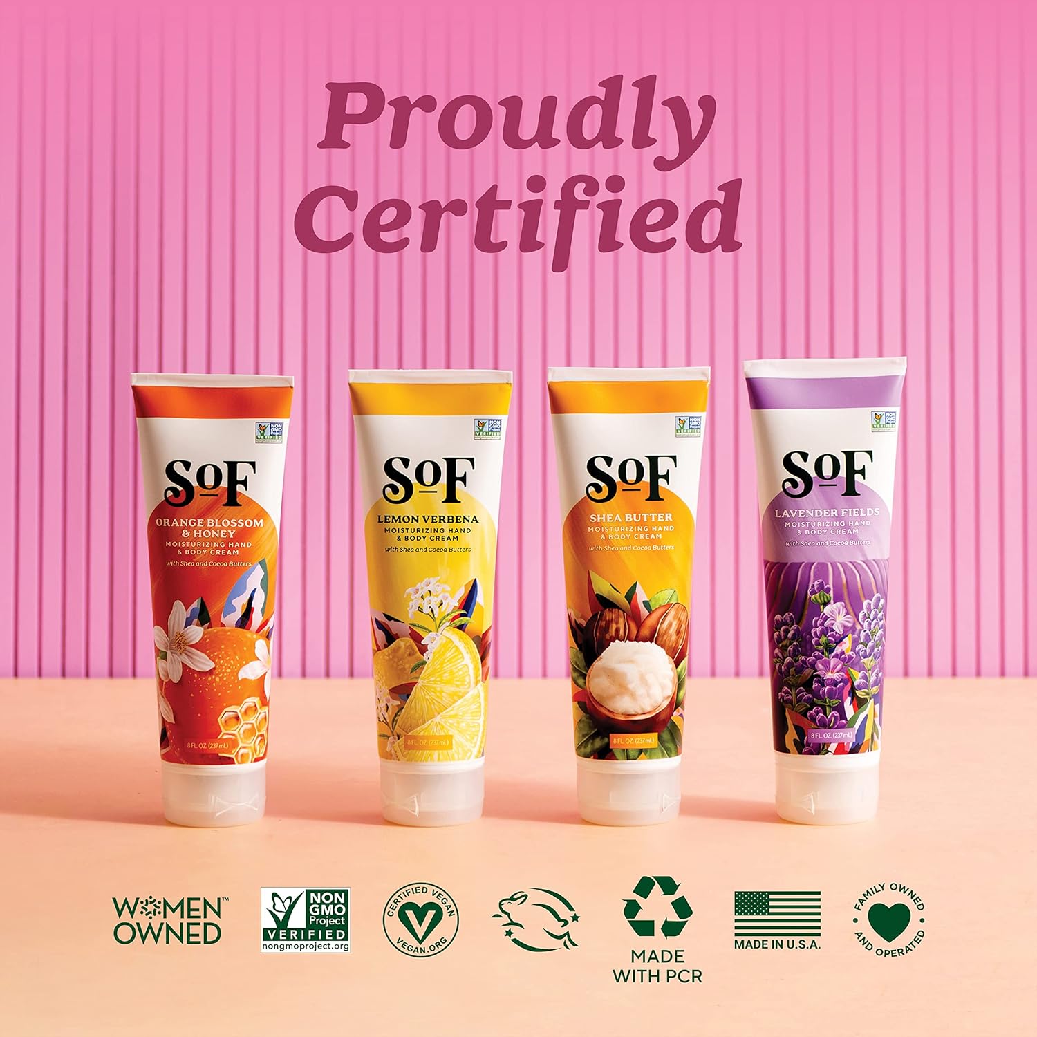 South Of France Crema para manos y cuerpo (paquete variado, 4 tubos)