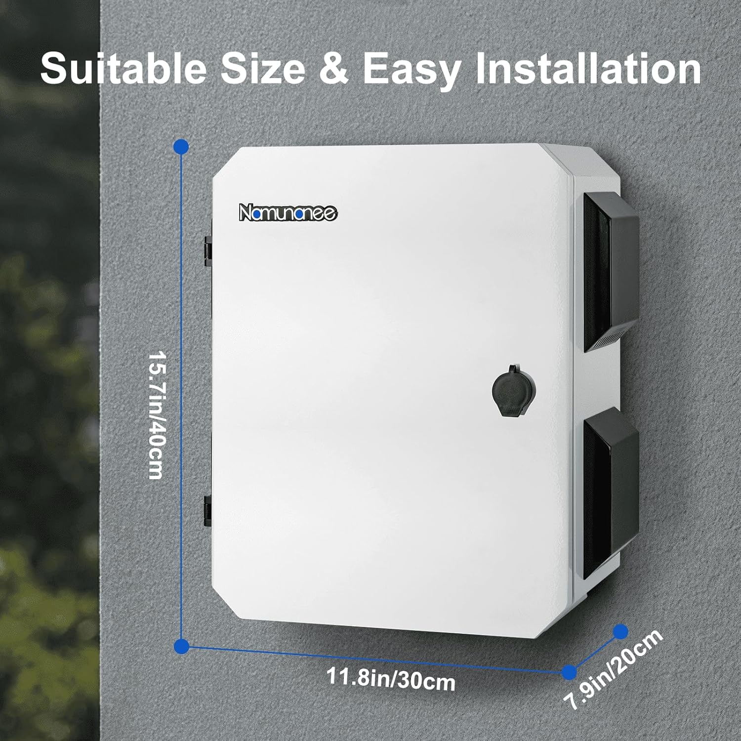Caja eléctrica al aire libre, placa de acero laminada en frío, viga trasera de aleación de aluminio, diseño de ventilación de una pieza, IP65