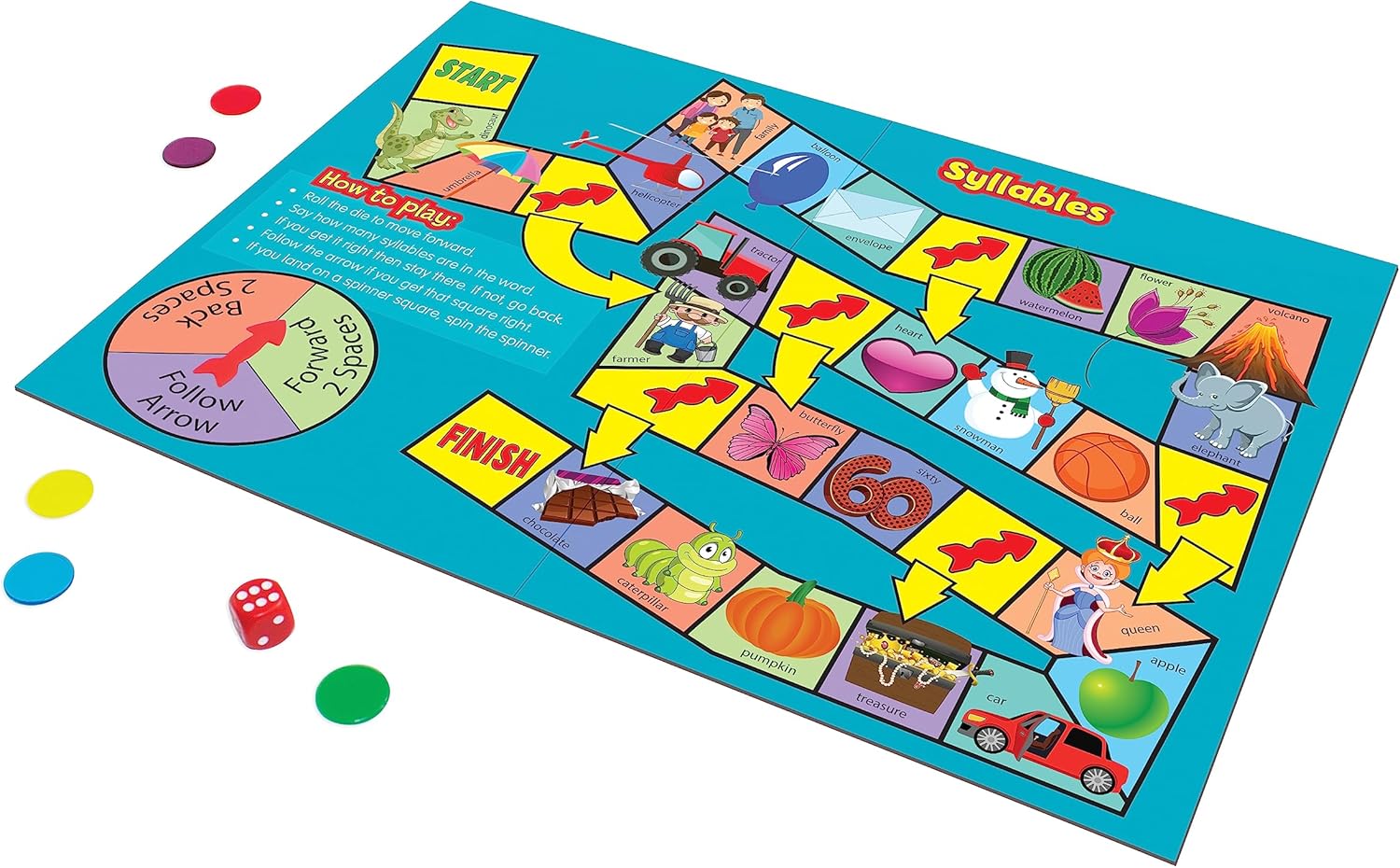 Junior Learning JL423 Juegos de mesa de ortografía, multicolor