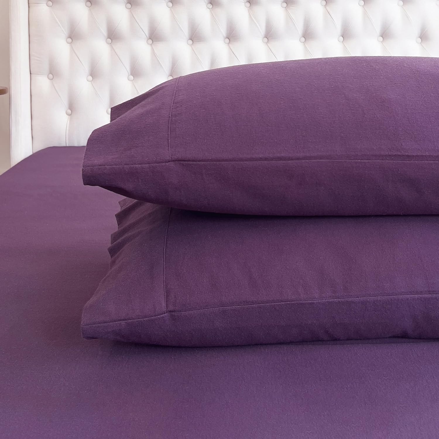 Elegant Comfort Juego de sábanas suaves de franela de 100% algodón turco, 4 piezas, calidad premium, sábana bajera con bolsillo profundo, ultra