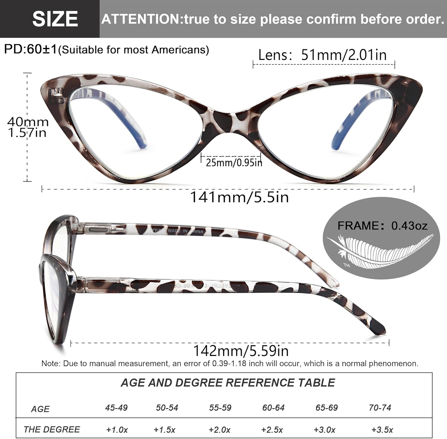 EYEURL Paquete de 4 lentes de lectura para mujer, a la moda, ojo de gato, bloqueo de luz azul, con bisagras de resorte, 2.50 antirreflejosrayos UV