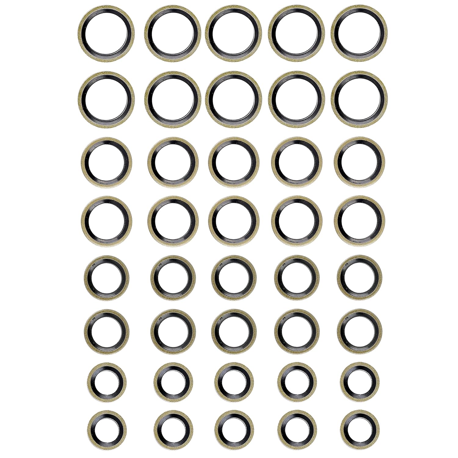 LENMISO Arandelas de sellado de combustible aptas para Banjo Bolt de 0.315 in, 0.394 in, 0.472 in, 0.551 in, compatible con el sistema de