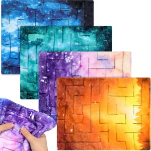 4 piezas de tapetes sensoriales de laberinto de mármol, juguetes para aliviar el estrés, tapete sensorial para aliviar la ansiedad, juguetes de tela 4 piezas de tapetes sensoriales de laberinto de mármol, juguetes para aliviar el estrés, tapete sensorial para aliviar la ansiedad, juguetes de tela