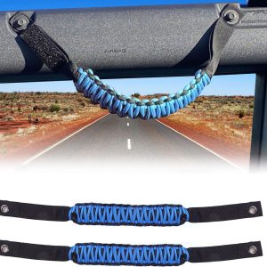 cartaoo Manijas de agarre para barra antivuelco para Ford Bronco, agarres de cuerda de paracaídas de alta calidad para Ford Bronco 2021 2022, cartaoo Manijas de agarre para barra antivuelco para Ford Bronco, agarres de cuerda de paracaídas de alta calidad para Ford Bronco 2021 2022,