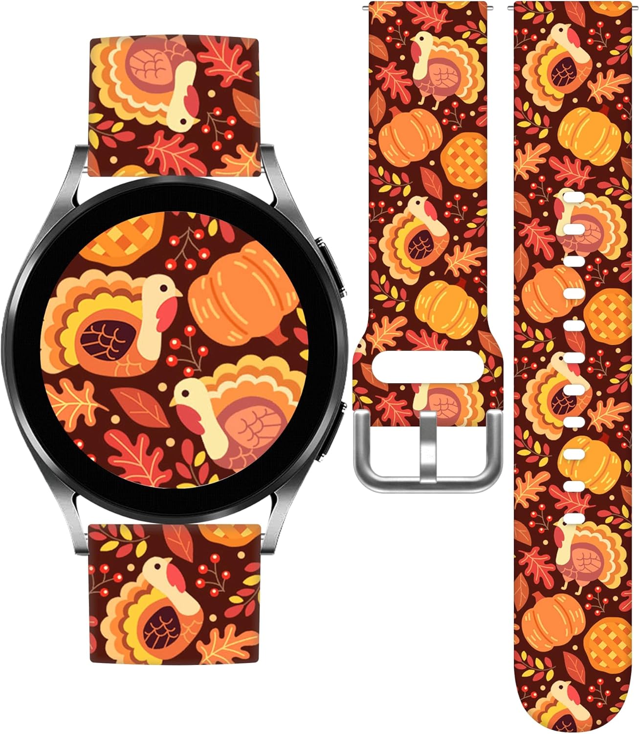 Correas de reloj de Navidad compatibles con Samsung Galaxy Watch 76545 Pro de 1.575 in 1.732 in  4 Classic (1.811 in)3 (1.614 in)Active 2, 0.78