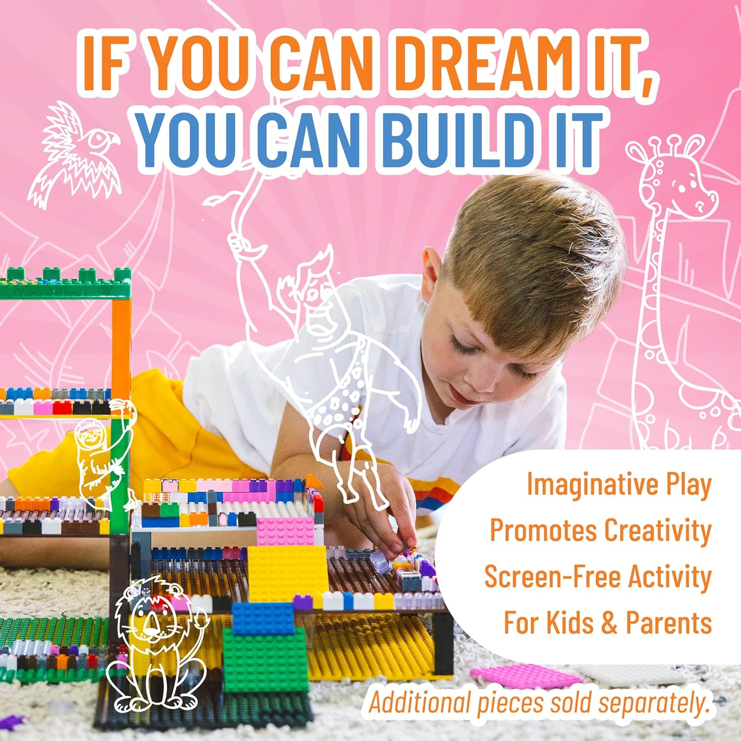 Strictly Briks – Classic Briks – Kit de iniciación de construcción 100 % compatible con todas las principales marcas de bloques