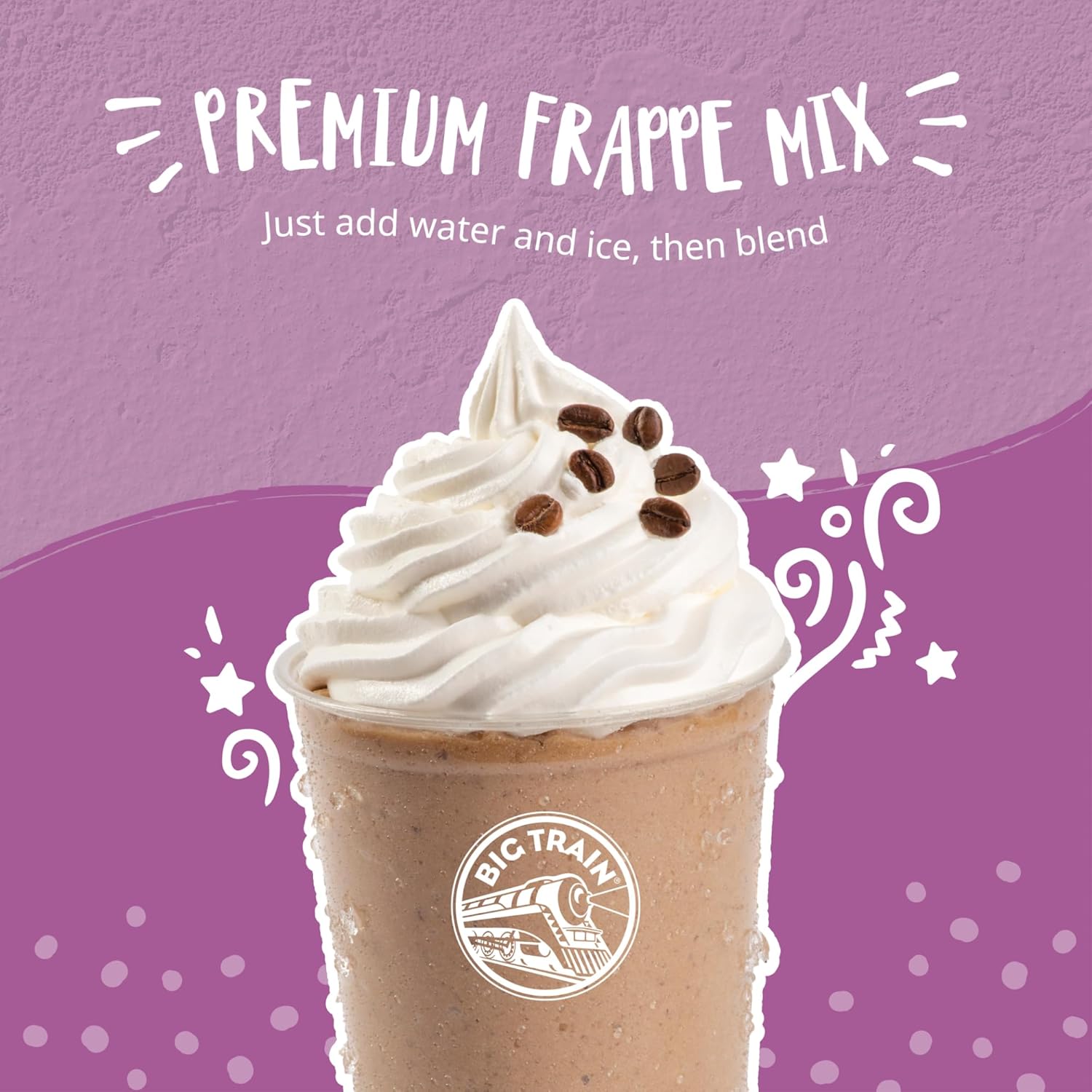 Big Train Chai Tea Latte – Mezcla de bebida variada (paquete de 2) recipientes de 1.9 libras, vainilla chai y chai especiado con cucharas giratorias