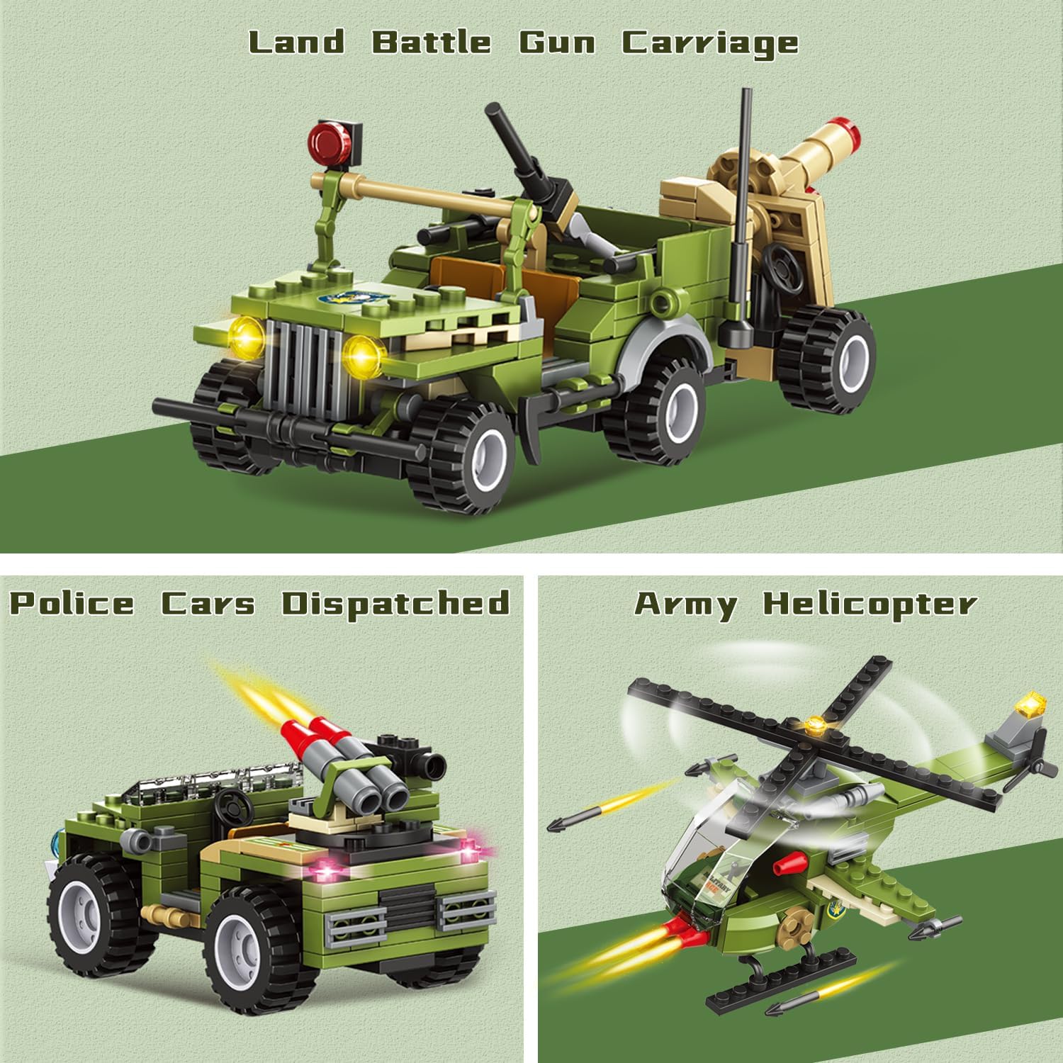 Bloque de construcción de base militar de ciudad, compatible con base militar Lego, juguete del ejército con helicóptero de guerra, vehículo de
