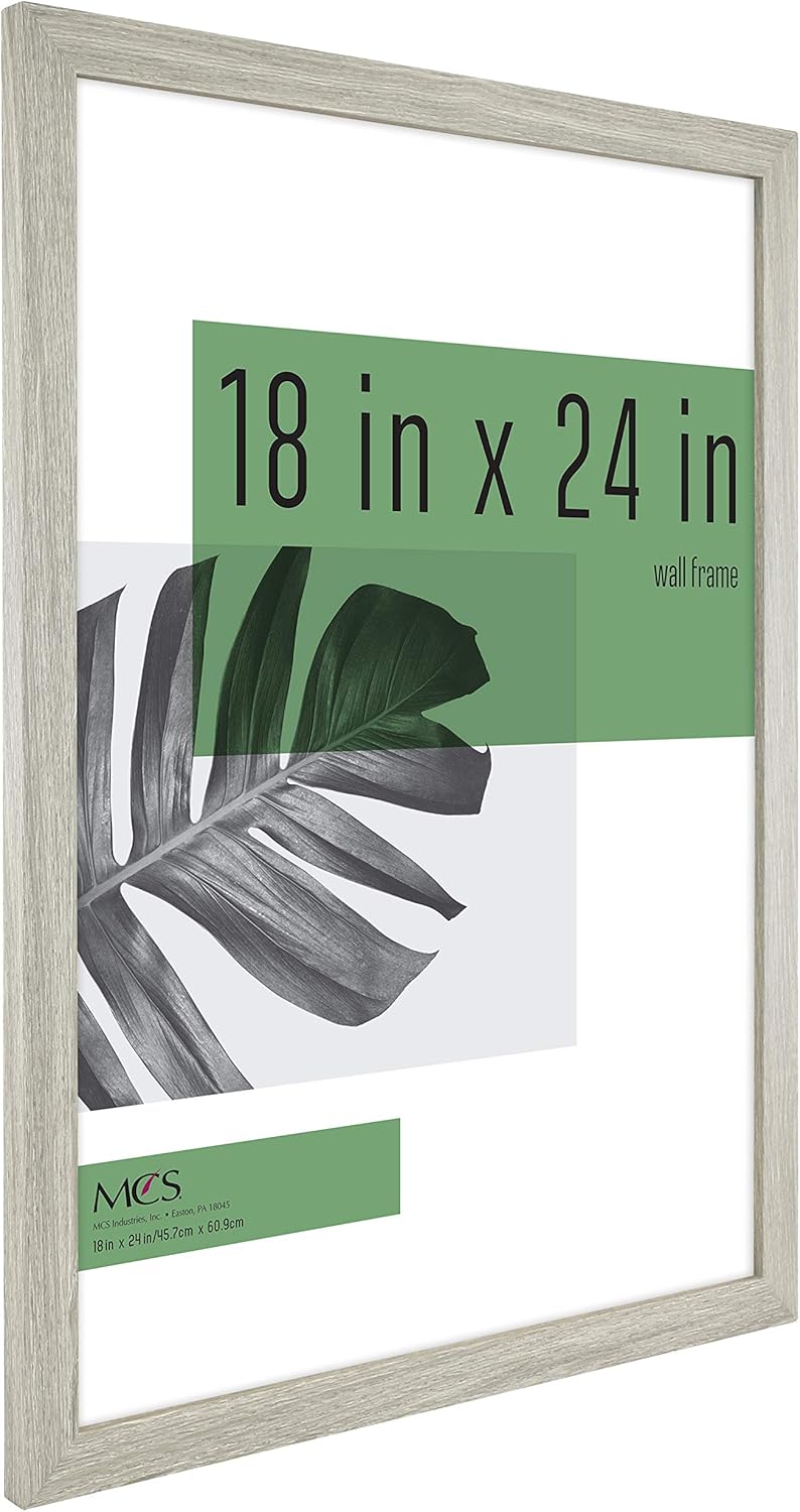 MCS Industries Studio Gallery – Marcos con textura de madera color gris de 18 x 24 pulgadas  45.72 x 60.96 cm., 2 unidades