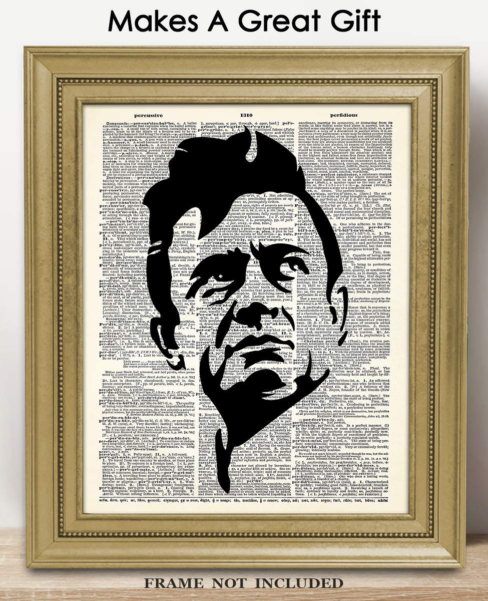 Johnny Cash Dictionary Wall Art Print – (8×10) Unframed Picture For Home, Office, Dorm & Bedroom Decor – Great Gift Idea Under $15