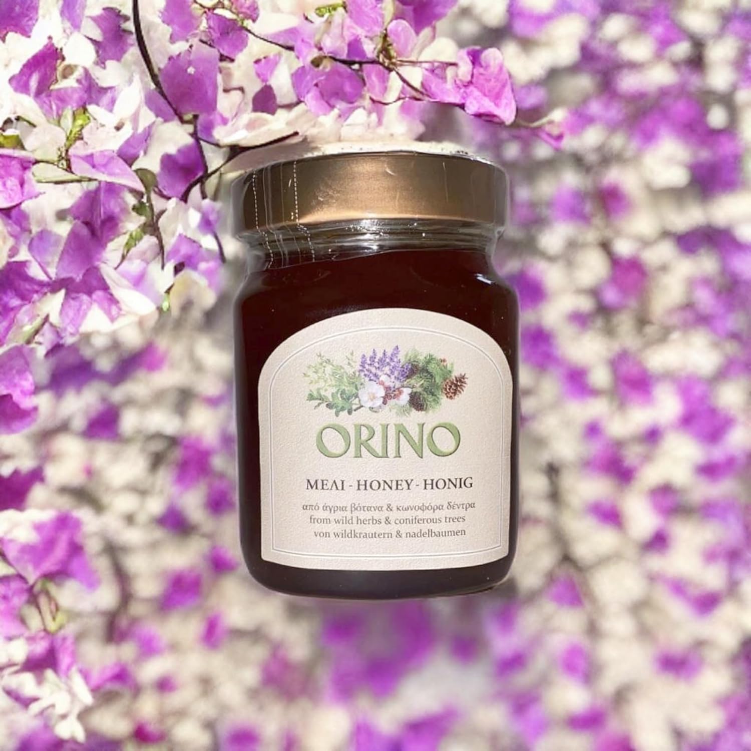 Miel griega (Orino) de flores de coníferas y hierbas silvestres 15.87 oz