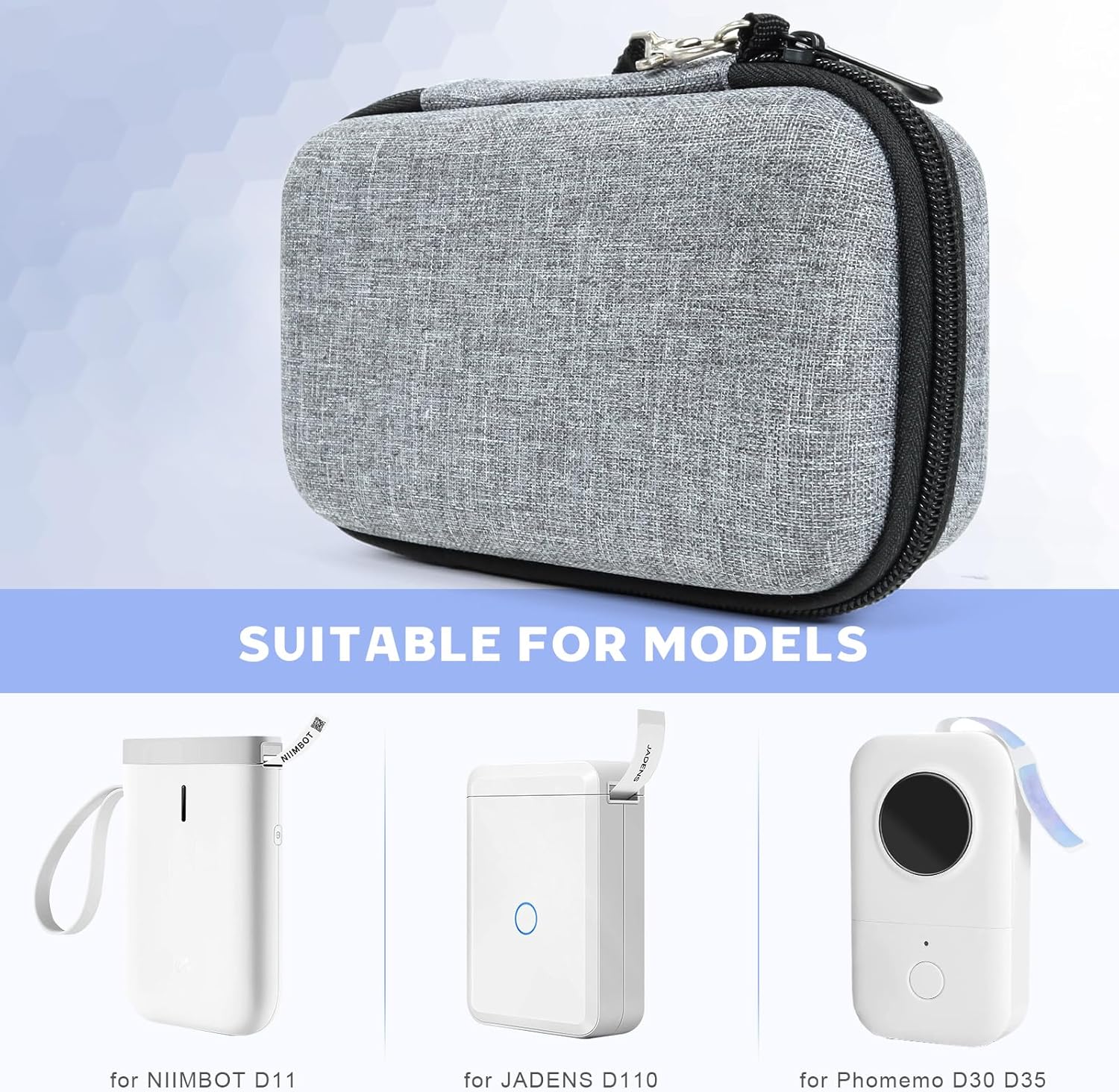 Funda para etiquetadora Phomemo D30 D35 D30S D30 Pro, compatible con NIIMBOT D11D110, compatible con JADENS D110, compatible con mini impresora de