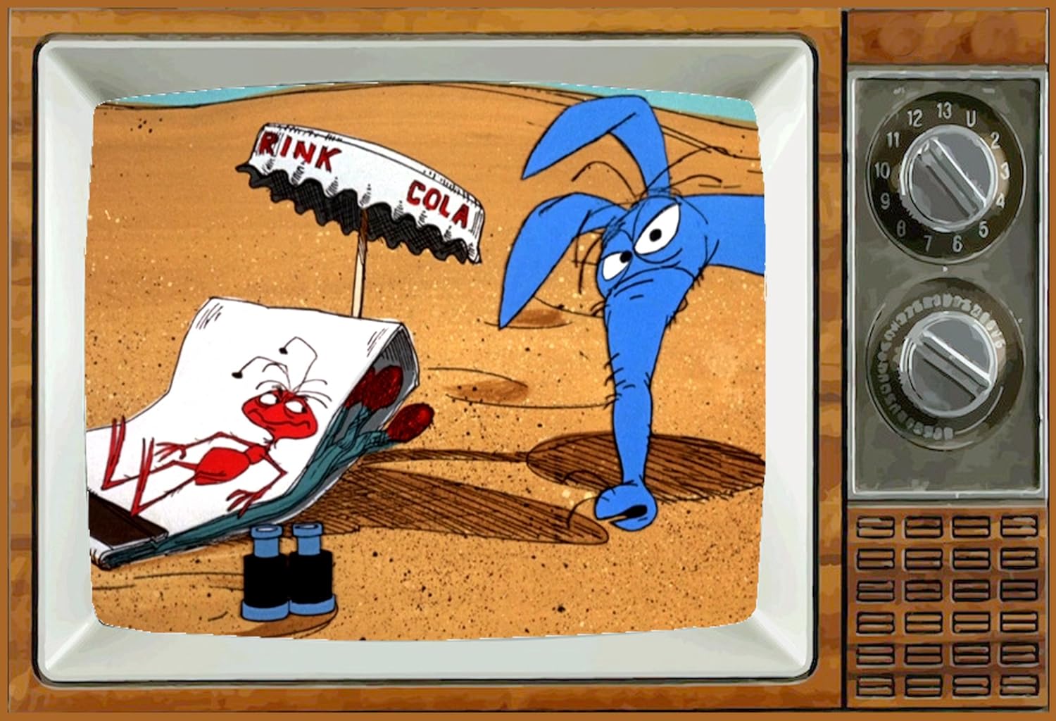 Syndra The Ant and The Aardvark – Imán para nevera de TV de 2 x 3 pulgadas, arte del sábado por la mañana, dibujos animados, refrigerador,