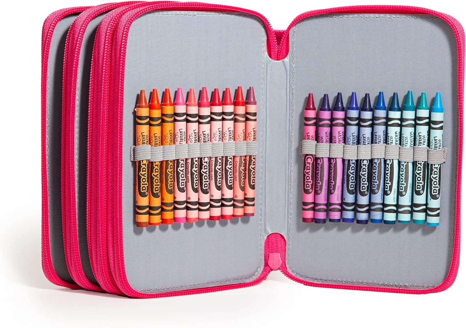 Upper Midland Products Estuche de crayón soporte para crayones de calidad, organizador de crayones, almacenamiento de crayones, clasificador de