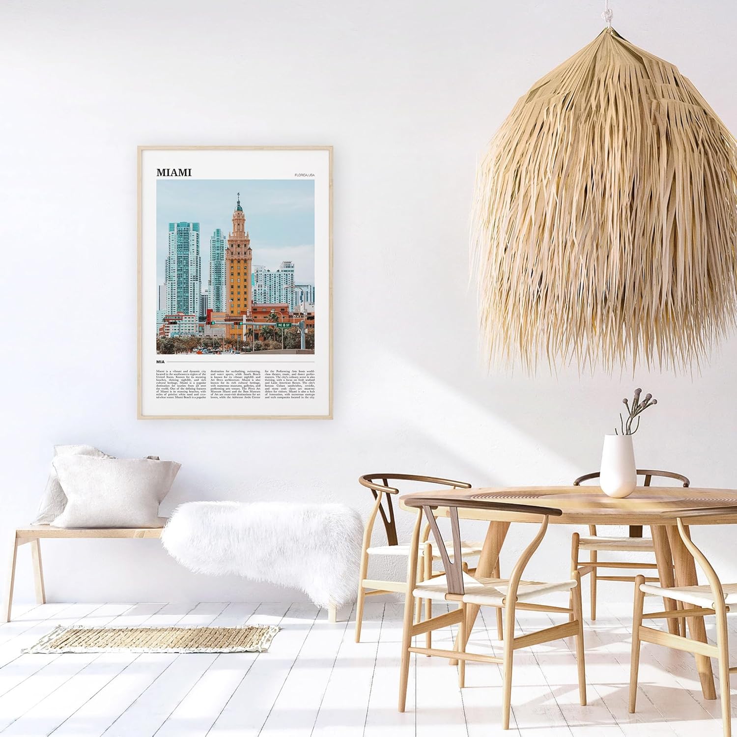 Miami Travel Poster 2, Miami Wall Art, Miami Poster Print, Miami Photo, Miami Decor, Florida, USA