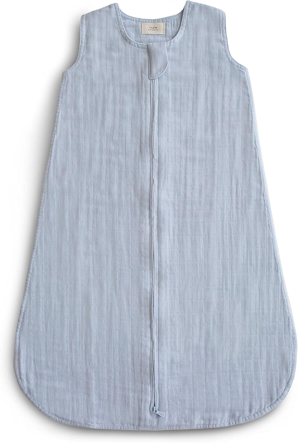 mushie Manta portátil para bebé, 100% muselina de algodón orgánico, saco de dormir para bebés (azul bebé)