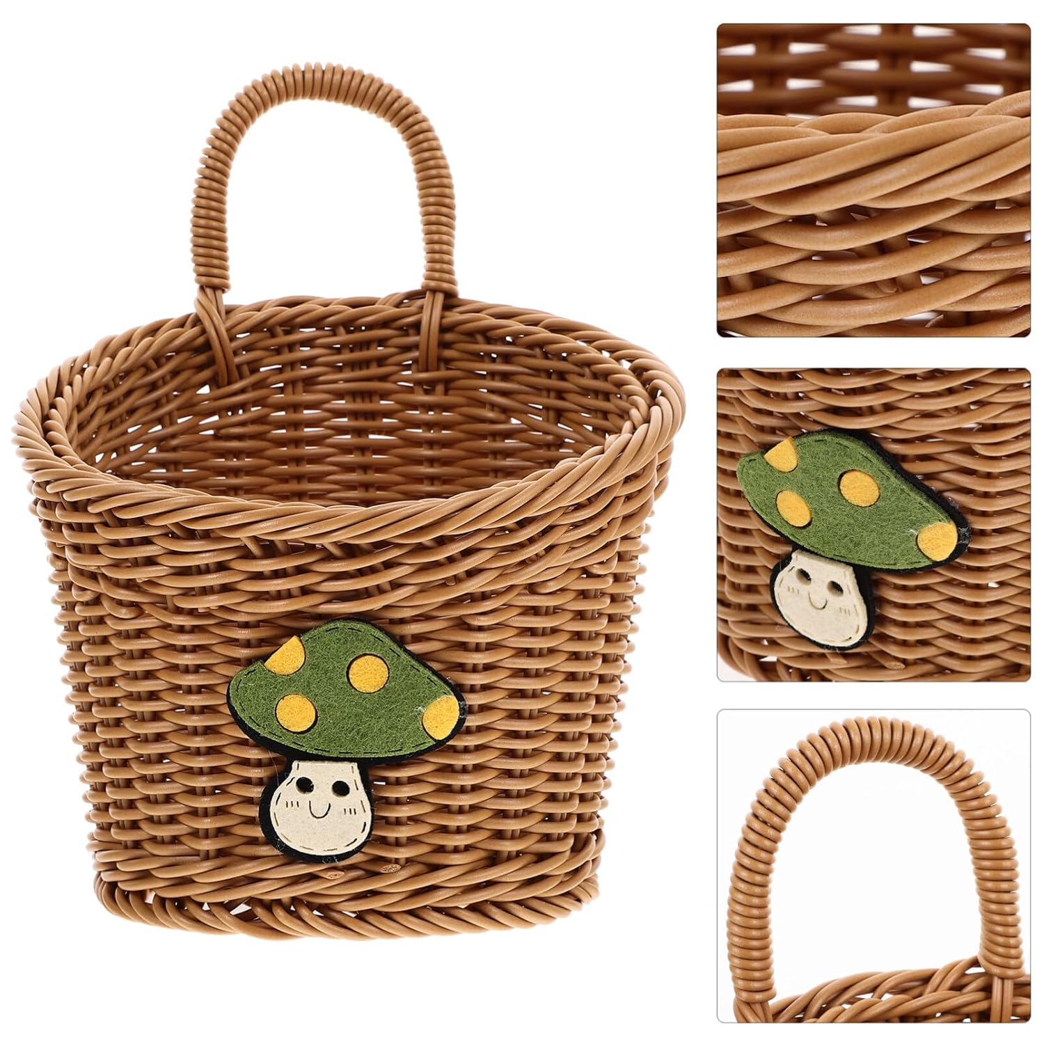 Holibanna Cesta de almacenamiento Cesta tejida de cocina, cesta tejida pequeña, cesta tejida para artículos diversos, cestas tejidas para