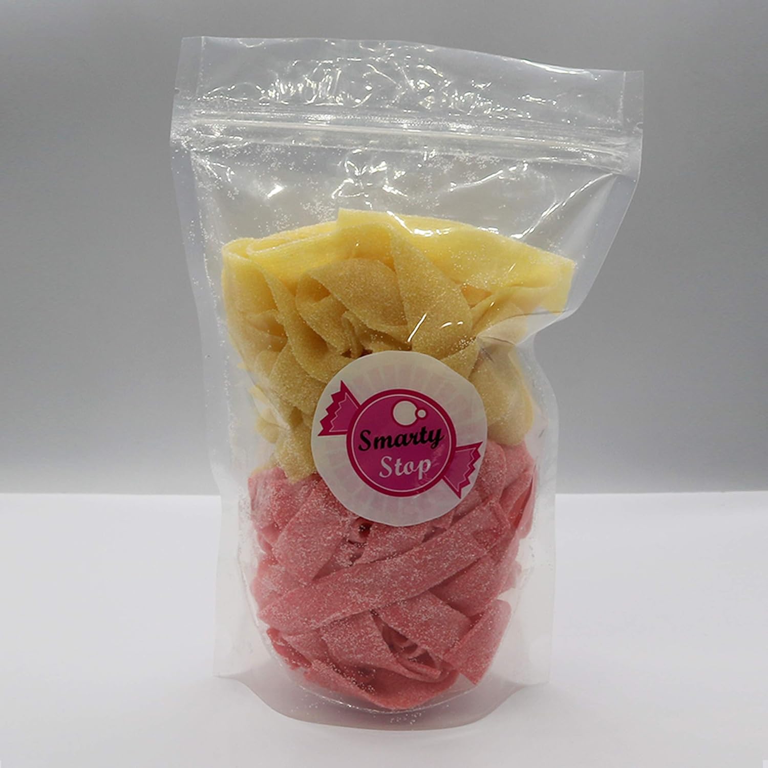 Smarty Stop Sour Candy Gummy Belts (Summer MixMango – Pink Lemonade – 1 libra)