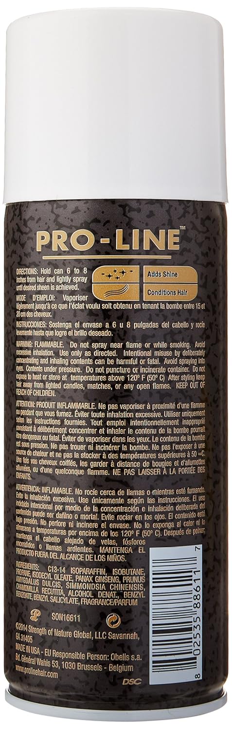 Proline Spray de brillo de aceite, 10 onzas