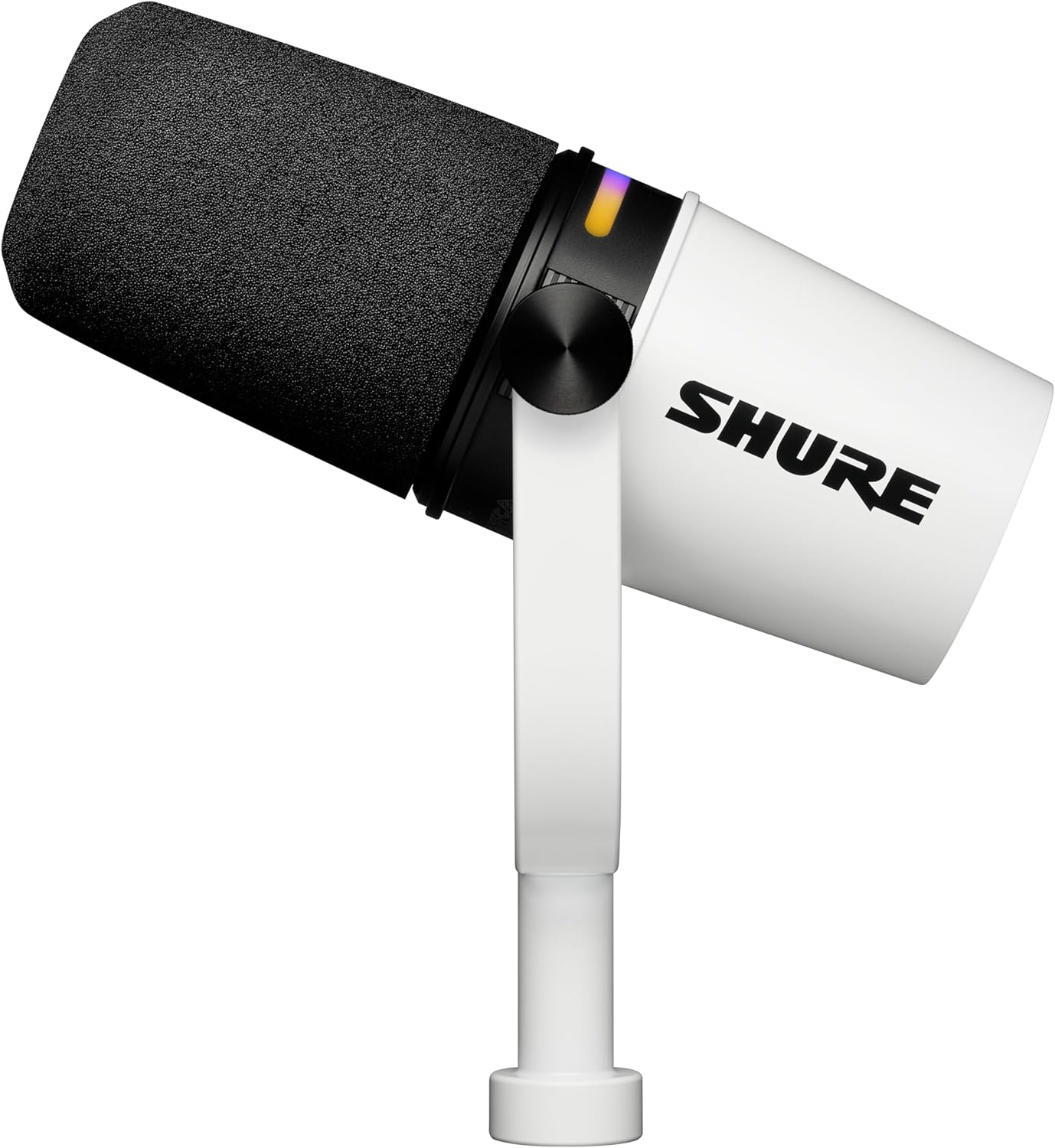 Shure Micrófono de podcast MV7+. Audio mejorado, panel táctil LED, salidas USB-C y XLR, modo de nivel automático, filtro pop digital, efectos de