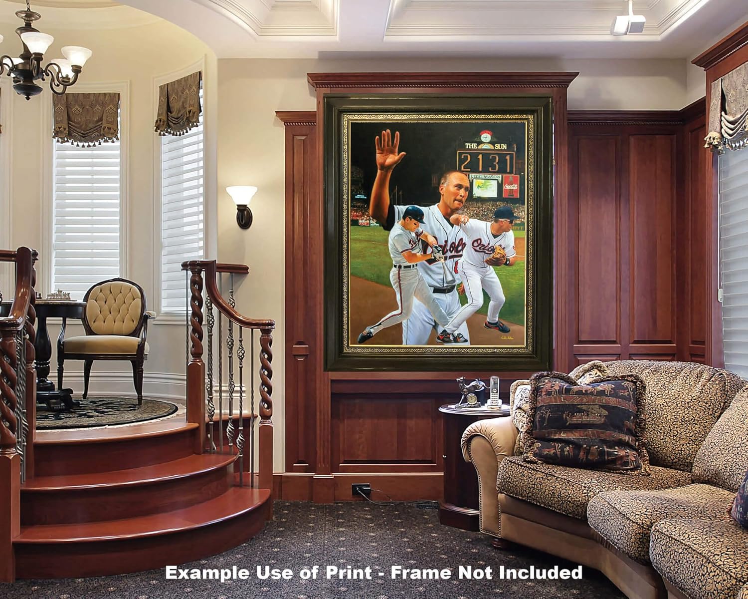 Cal Ripken Jr 3rd Base Short Stop Baltimore Orioles MLB Baseball Player HOF Hall of Fame Art Print 2AM3 on 24×30 matte paper