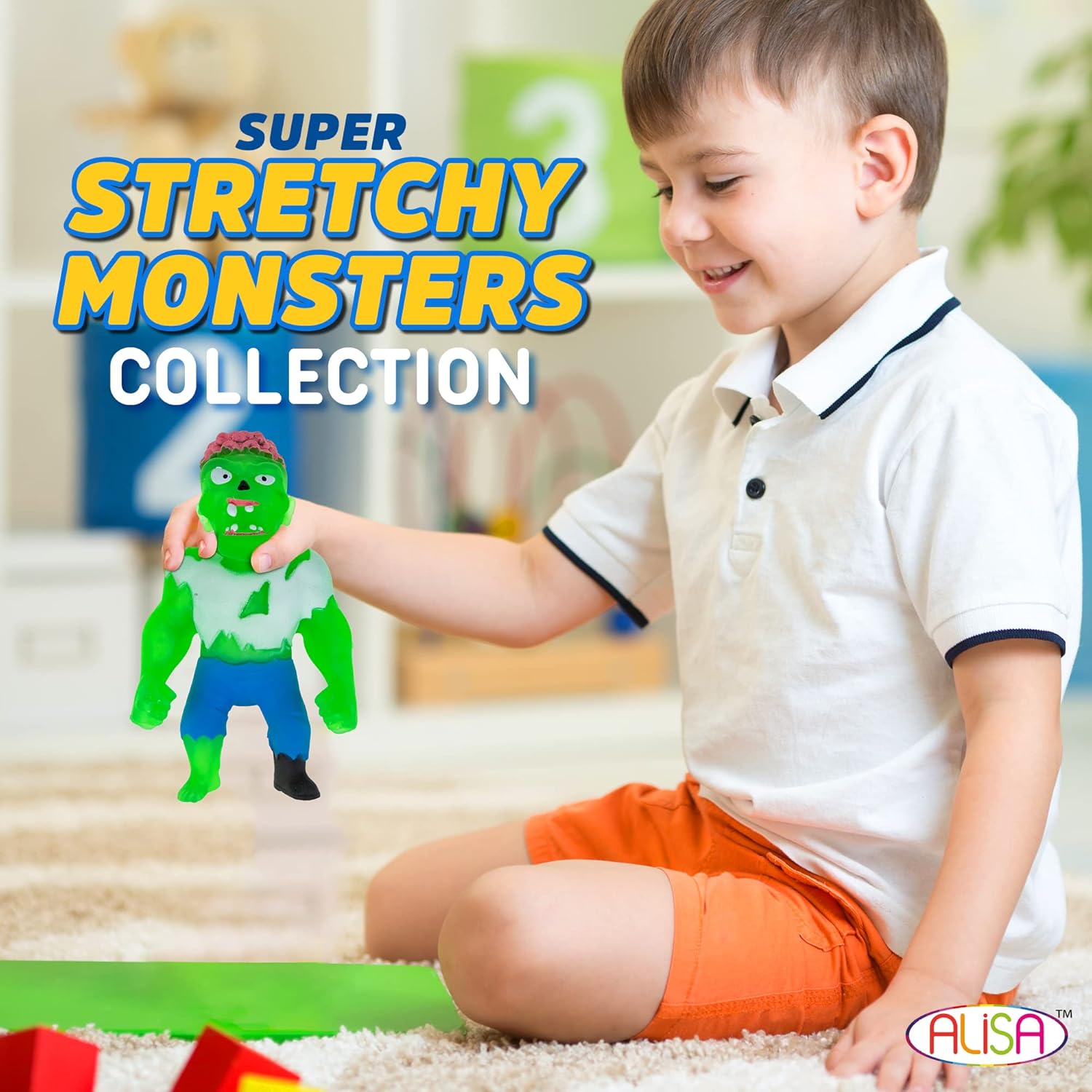 Monster Flex – Juguetes elásticos para niños y niñas, juego de 2, monstruos elásticos espeluznantes, juguetes elásticos para niños, regalos de