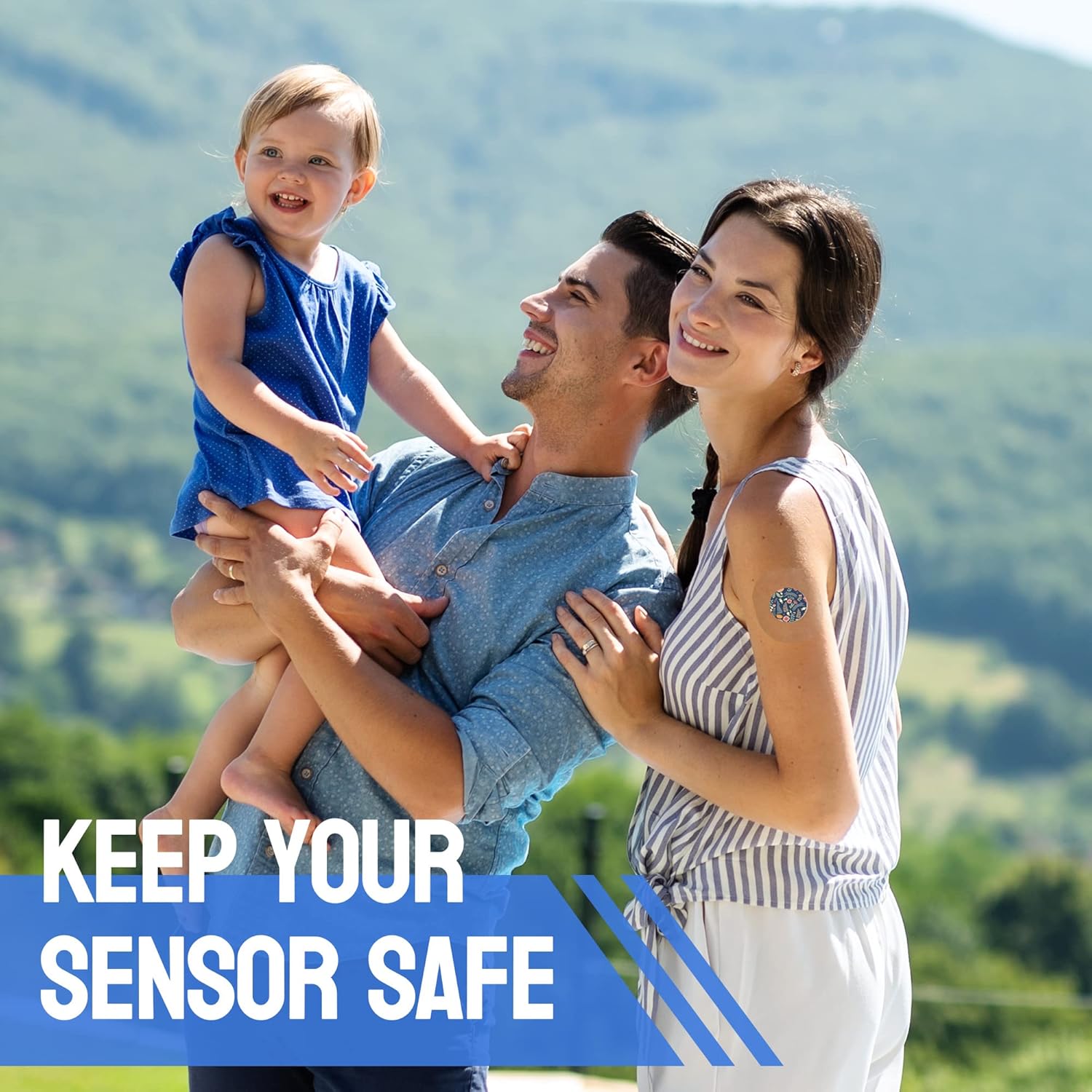 Libre 12 cubiertas de sensor y calcomanías-60 piezas- 30 parches adhesivos impermeables y 30 adhesivos -Cinta CGM transparente (para libre 1,2)