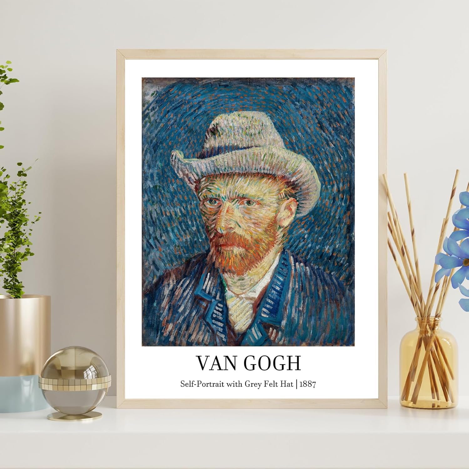 CRYUWOX Vincent Van Gogh – Pósteres vintage para pared, galería Van Gogh, juego de 9 lienzos sin marco de 8 x 10 pulgadas, arte de pared en lienzo