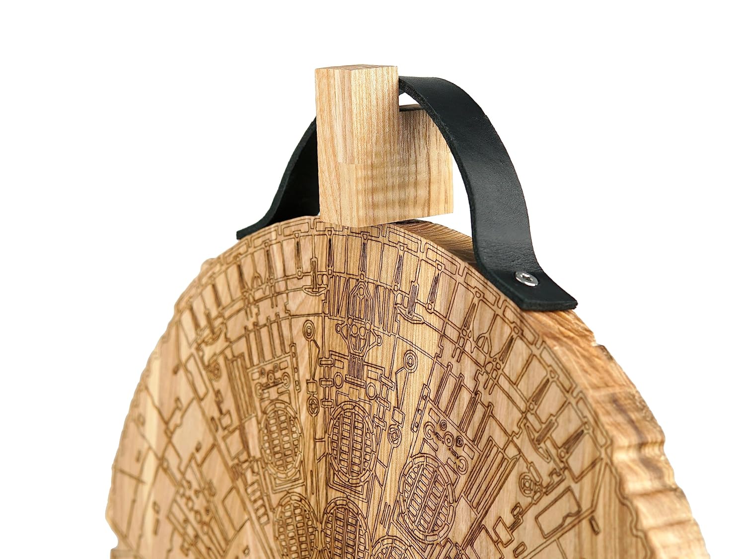 Millennium Falcon Cutting Board For Kitchen, Large Wood Chopping Board Set With Handle And Stand, Charcuterie Cheese Board With Holder, All-in-one