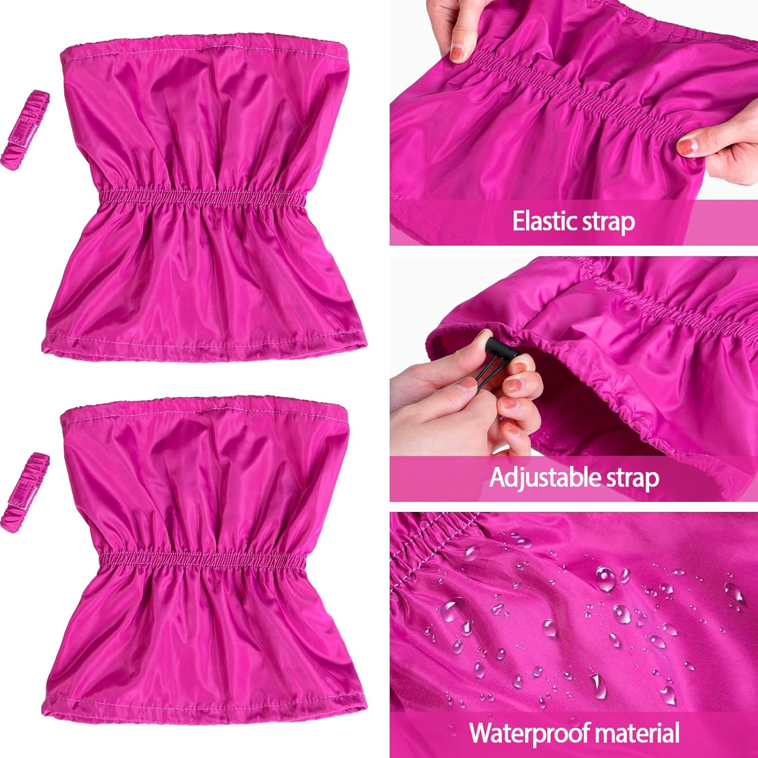 Gorro de ducha impermeable para perro, 2 unidades, de 11.81 pulgadas, gorro de baño para perro con correa ajustable, para baño, perro, lluvia,