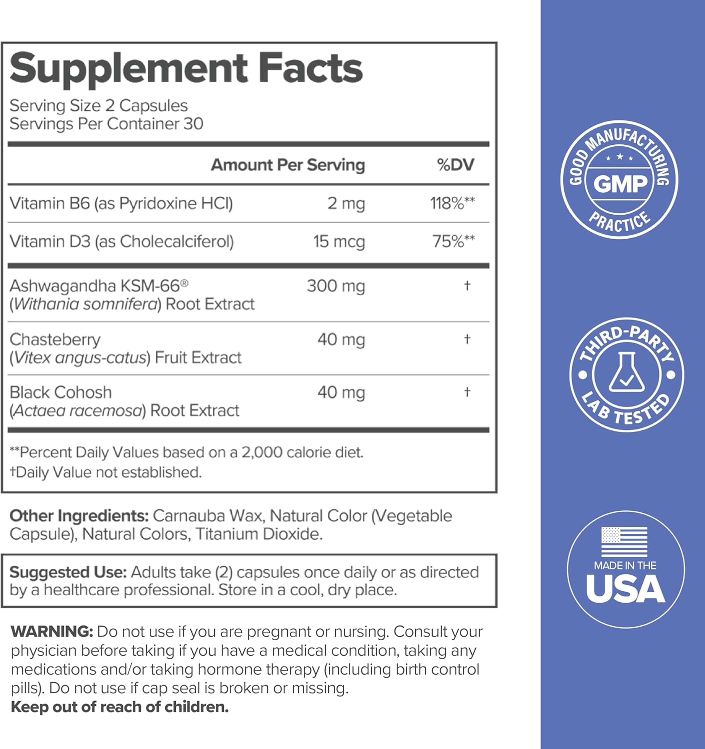 MENO Vitaminas para la menopausia, 30 porciones (paquete de 2)  Suplementos de menopausia sin hormonas para mujeres con cohosh negro y ashwagandha