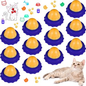 12 piezas de aperitivos para gatos, bola de azúcar, bola de azúcar comestible con hierba gatera para gatos, bolas de juguete para lamer gatitos, 12 piezas de aperitivos para gatos, bola de azúcar, bola de azúcar comestible con hierba gatera para gatos, bolas de juguete para lamer gatitos,