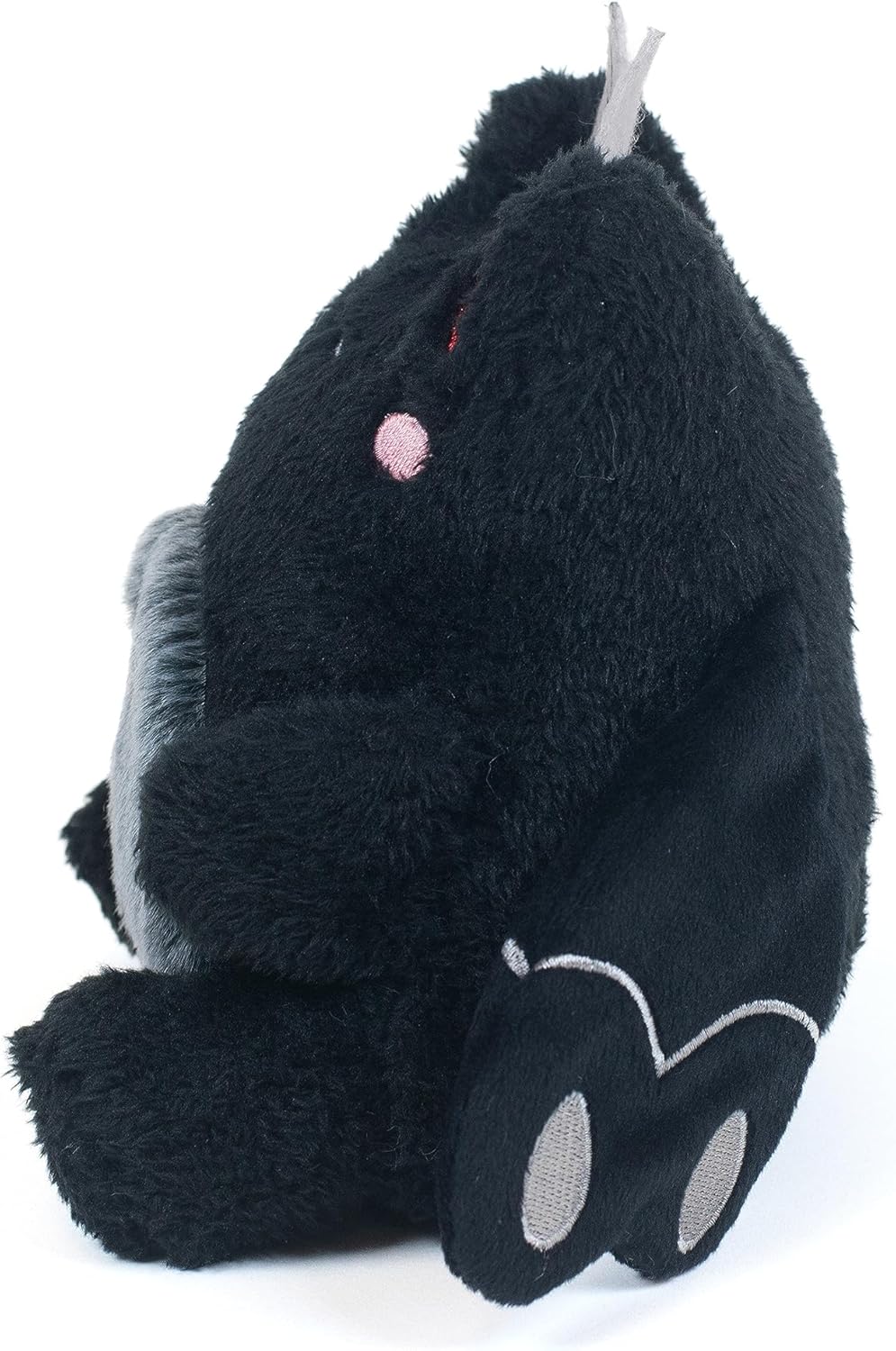 Cuddle Barn PlushGoals – Mothman Wawa The Froggie – Peluche negro suave de rana kawaii, 6 pulgadas