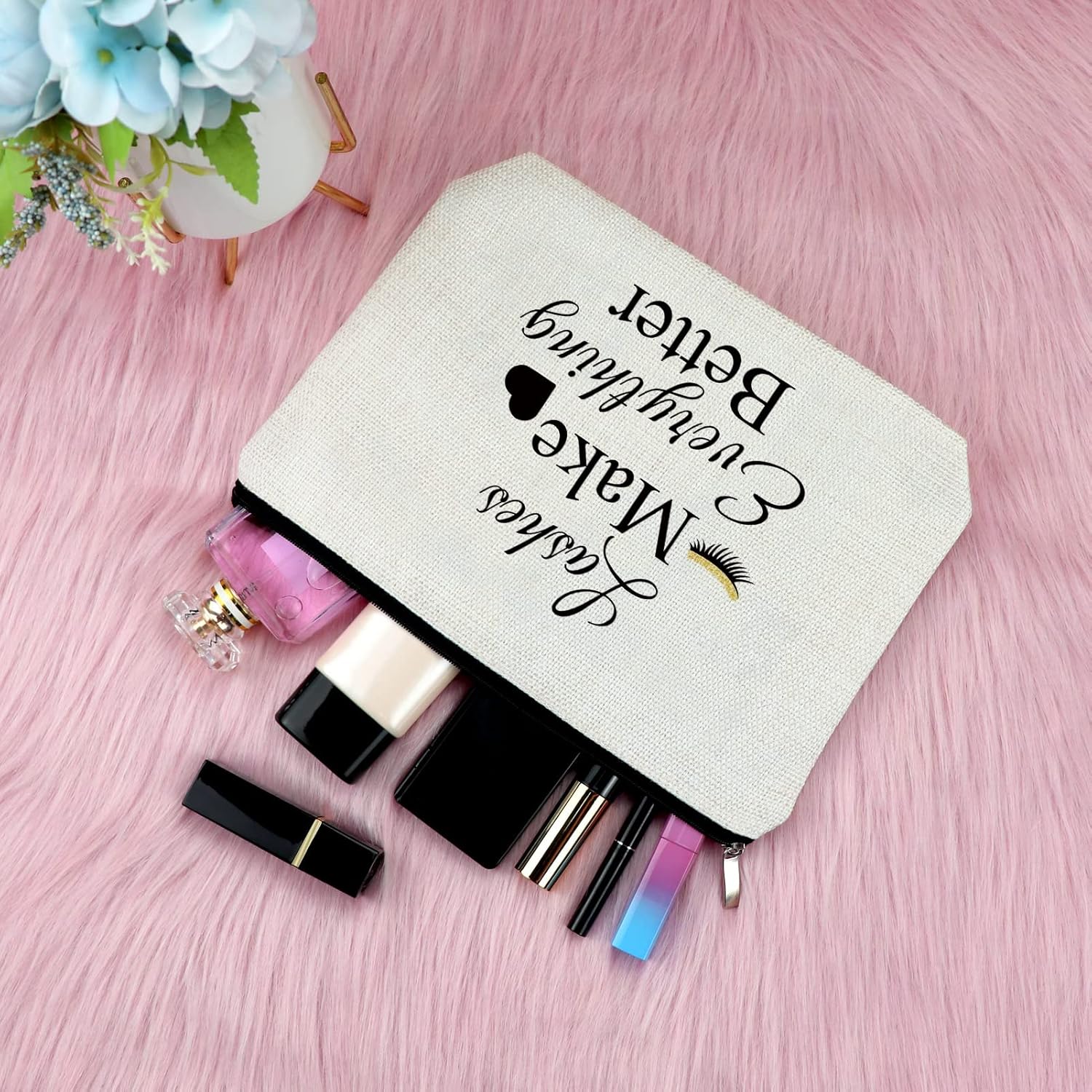 Bolsa de maquillaje para niñas, regalo para mujeres, cosmetóloga, regalo de graduación, regalo de artista de uñas, regalo de agradecimiento para