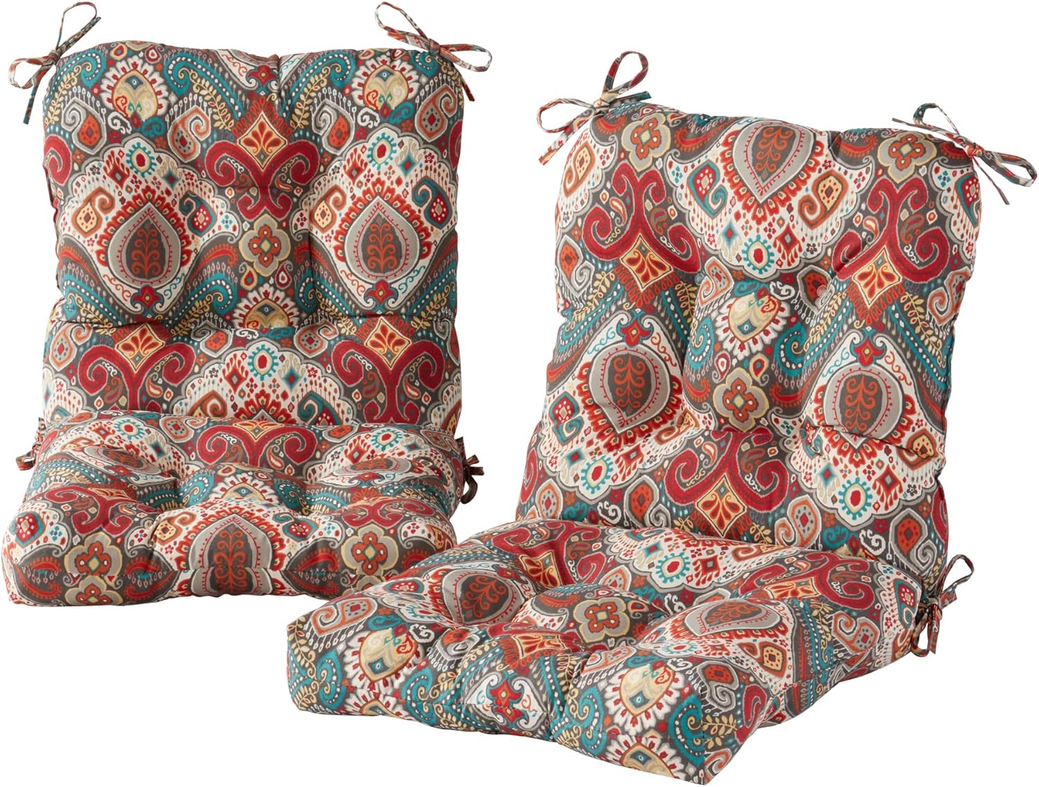 Greendale Home Fashions Juego de cojines para asiento y respaldo de silla, 2 unidades (paquete de 1), desierto pintado
