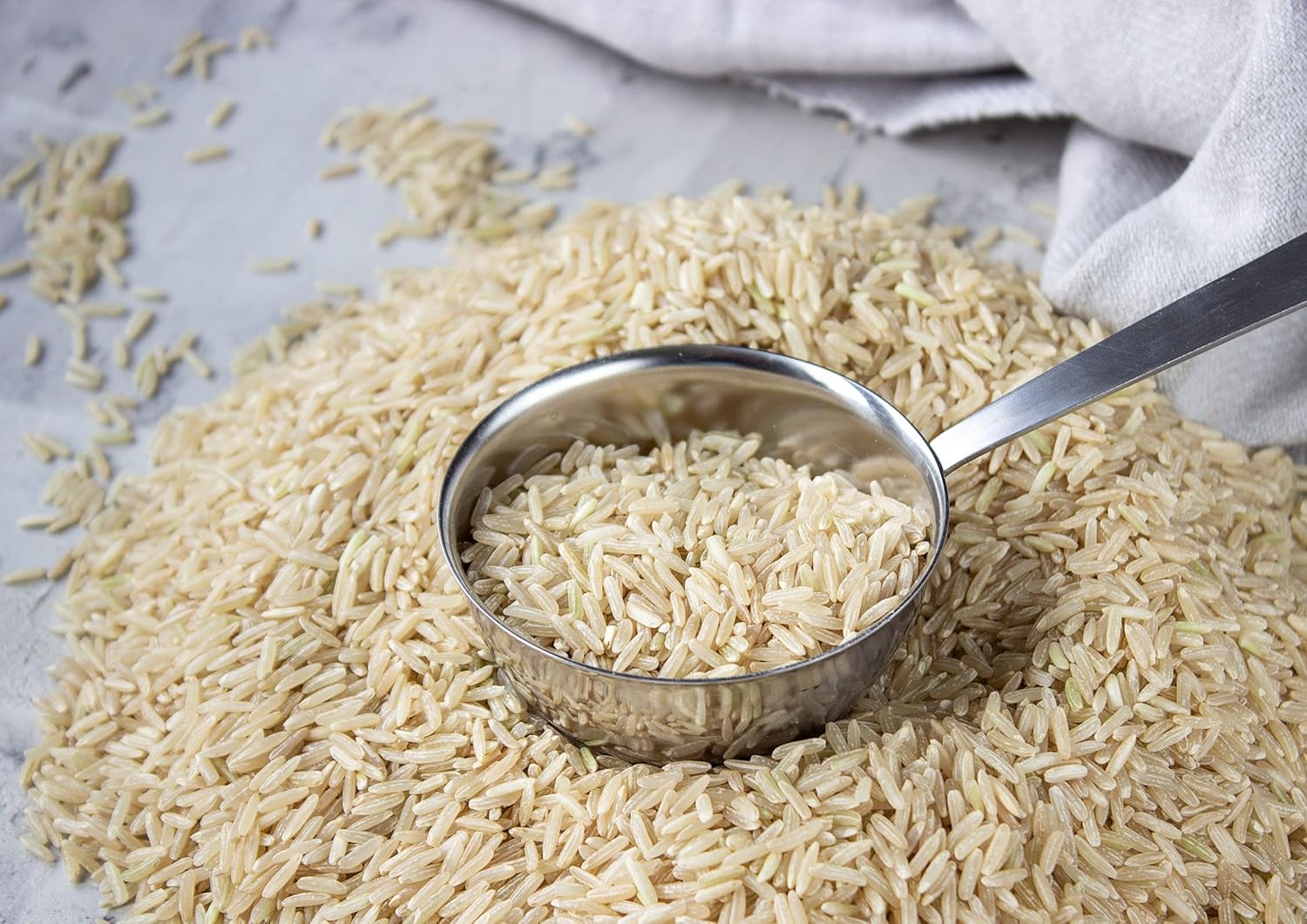 Arroz orgánico de jazmín marrón, 3 libras, sin OMG, arroz tailandés de grano entero, variedad de arroz de grano largo, no irradiado, kosher, vegano,