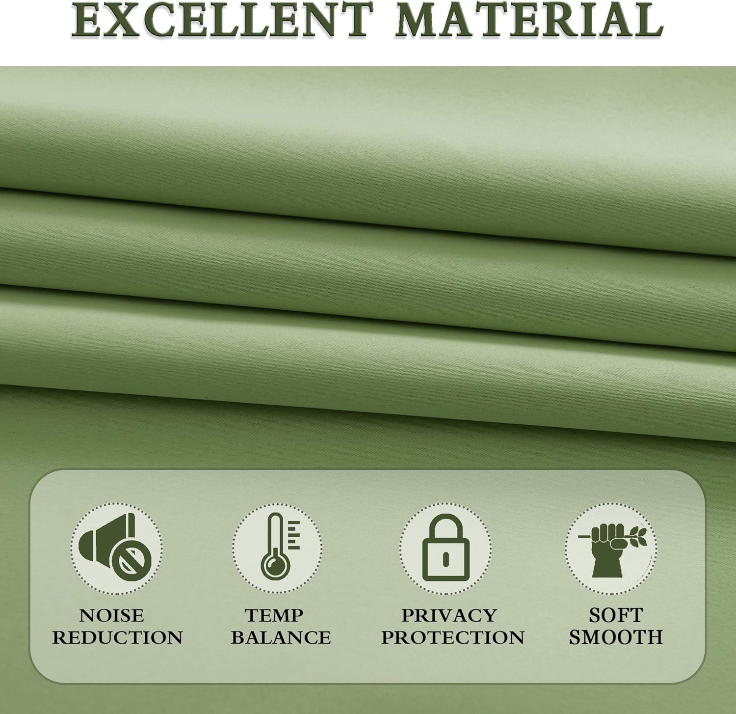 DONREN – Cortinas blackout de 2 paneles con bolsillo para cortinero