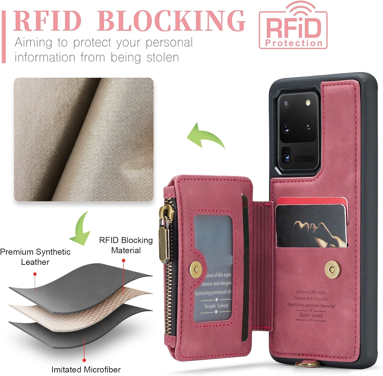 Asuwish Funda de teléfono para Samsung Galaxy S20 Ultra Glaxay S20ultra 5G Funda tipo cartera con protector de pantalla de vidrio templado y