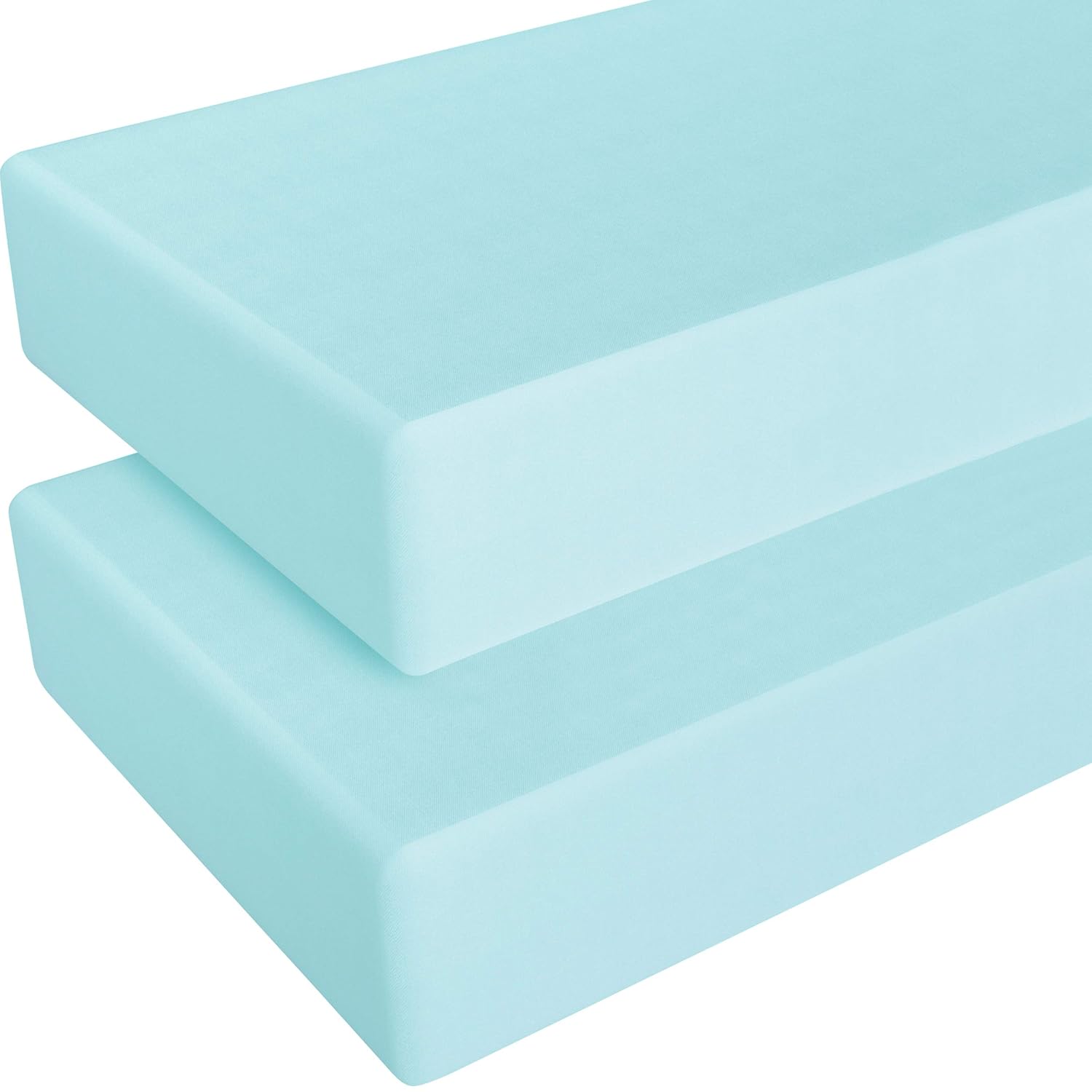 NTBAY – Sábana bajera ajustable para cuna para bebé, color sólido y suave, 28.0 x 52.0pulgadas
