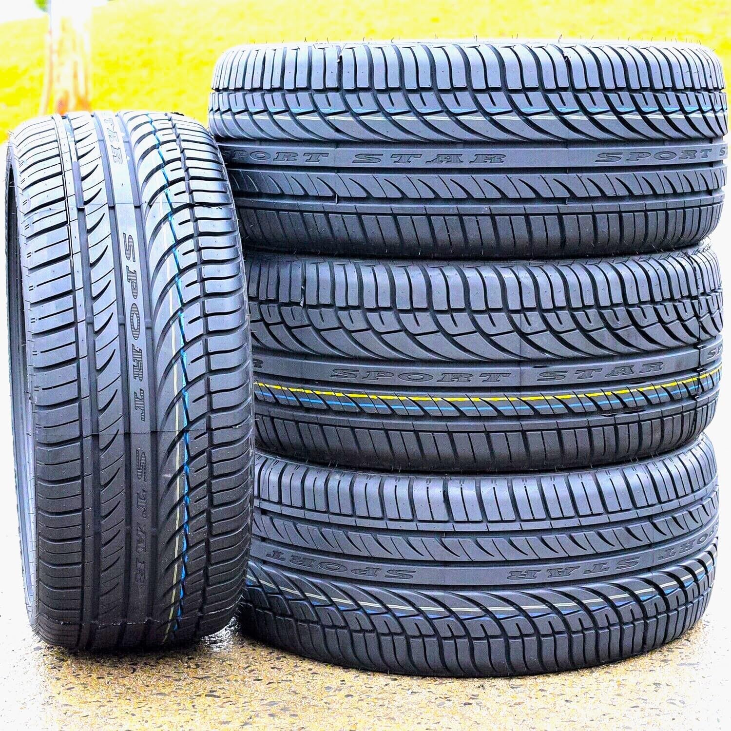 Fullway HP108 – Juego de 2 neumáticos radiales de alto rendimiento para automóvil de pasajeros para todas las estaciones – 26535R18 26535ZR18
